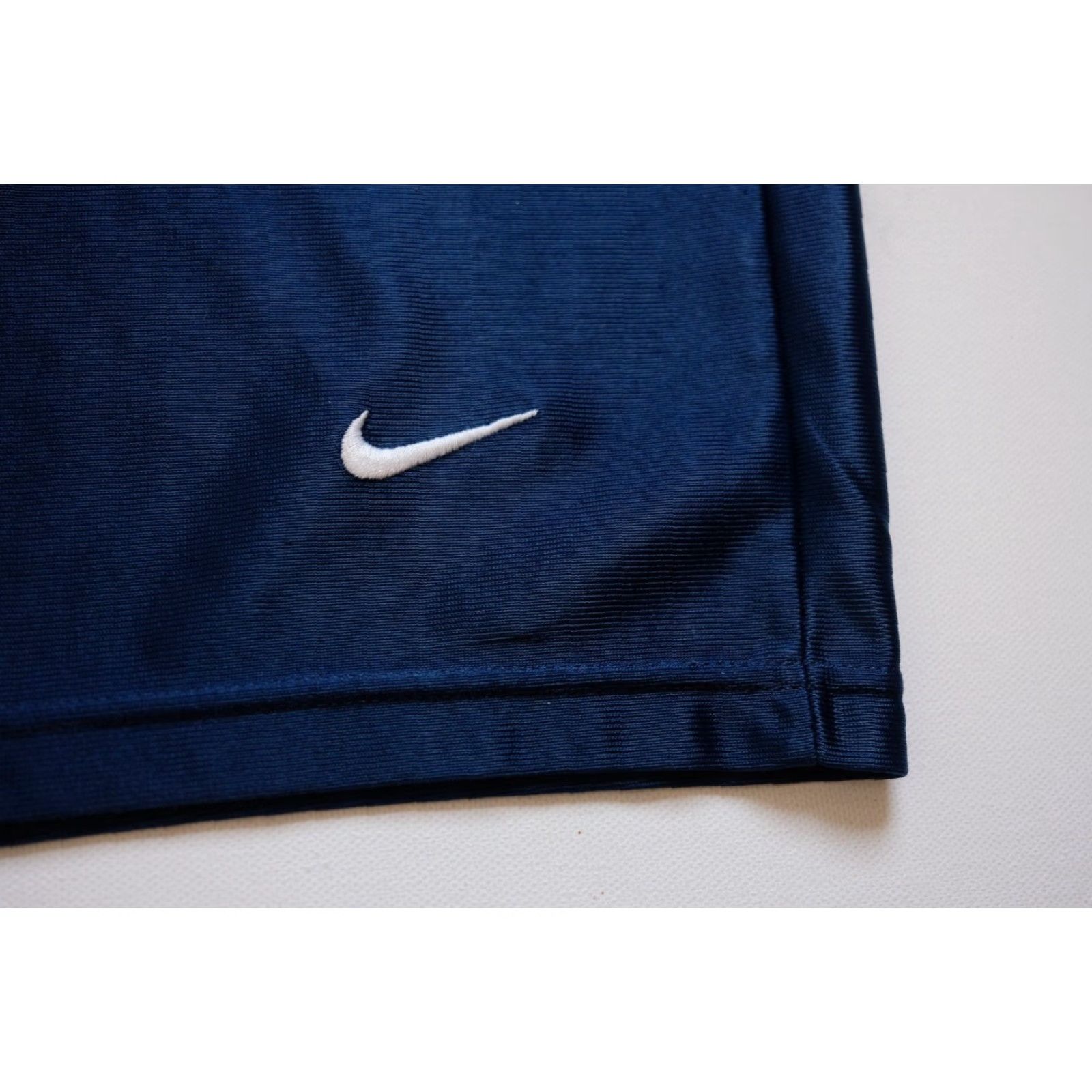 Nike VINTAGE Nike 90s Y2K Retro Mini Swoosh Basketball Satin 10" Shorts BLUE 2002 SZ 2XL Mens Size US 39 - 4 Thumbnail