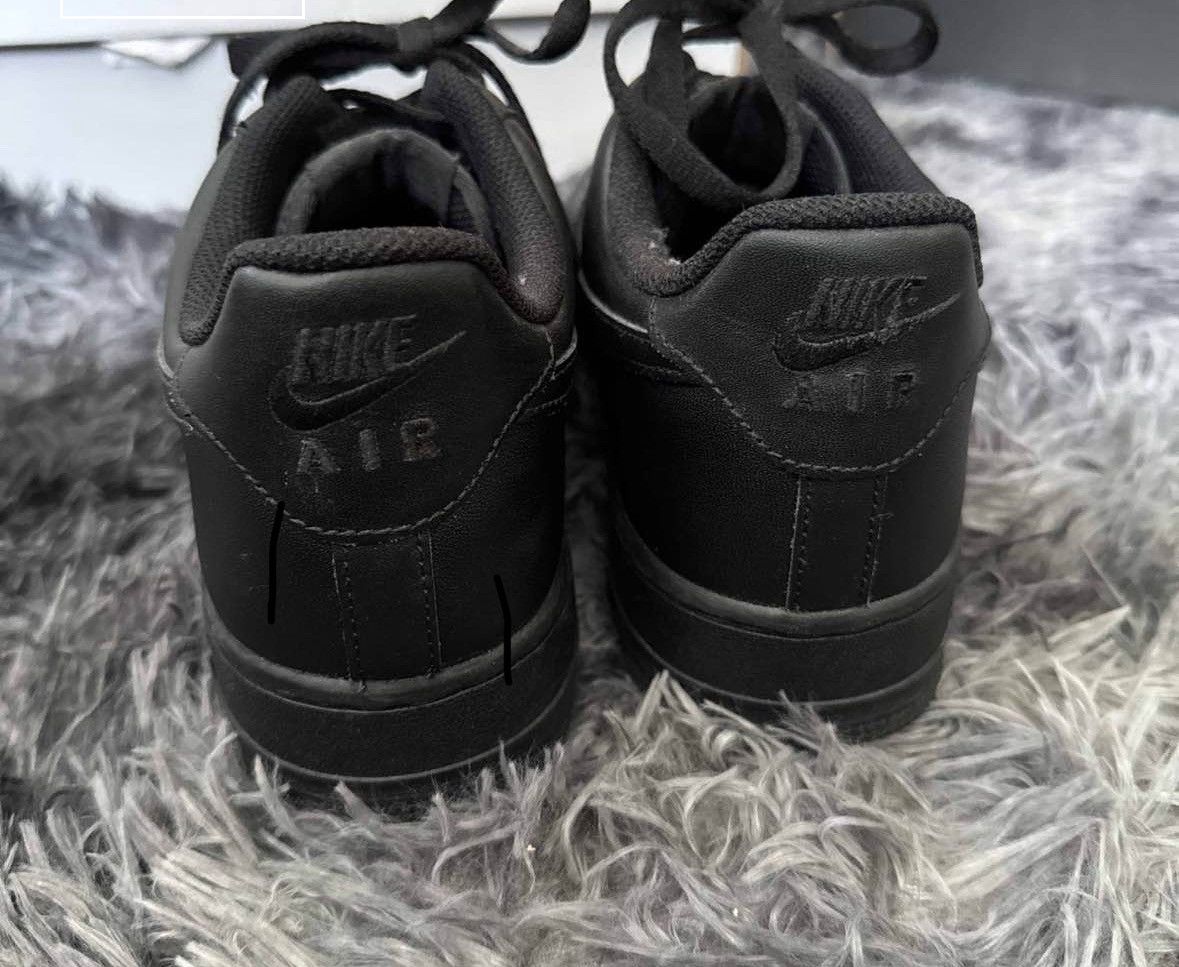 Nike Nike Air Force “Triple Black” Size US 10 / EU 43 - 4 Thumbnail