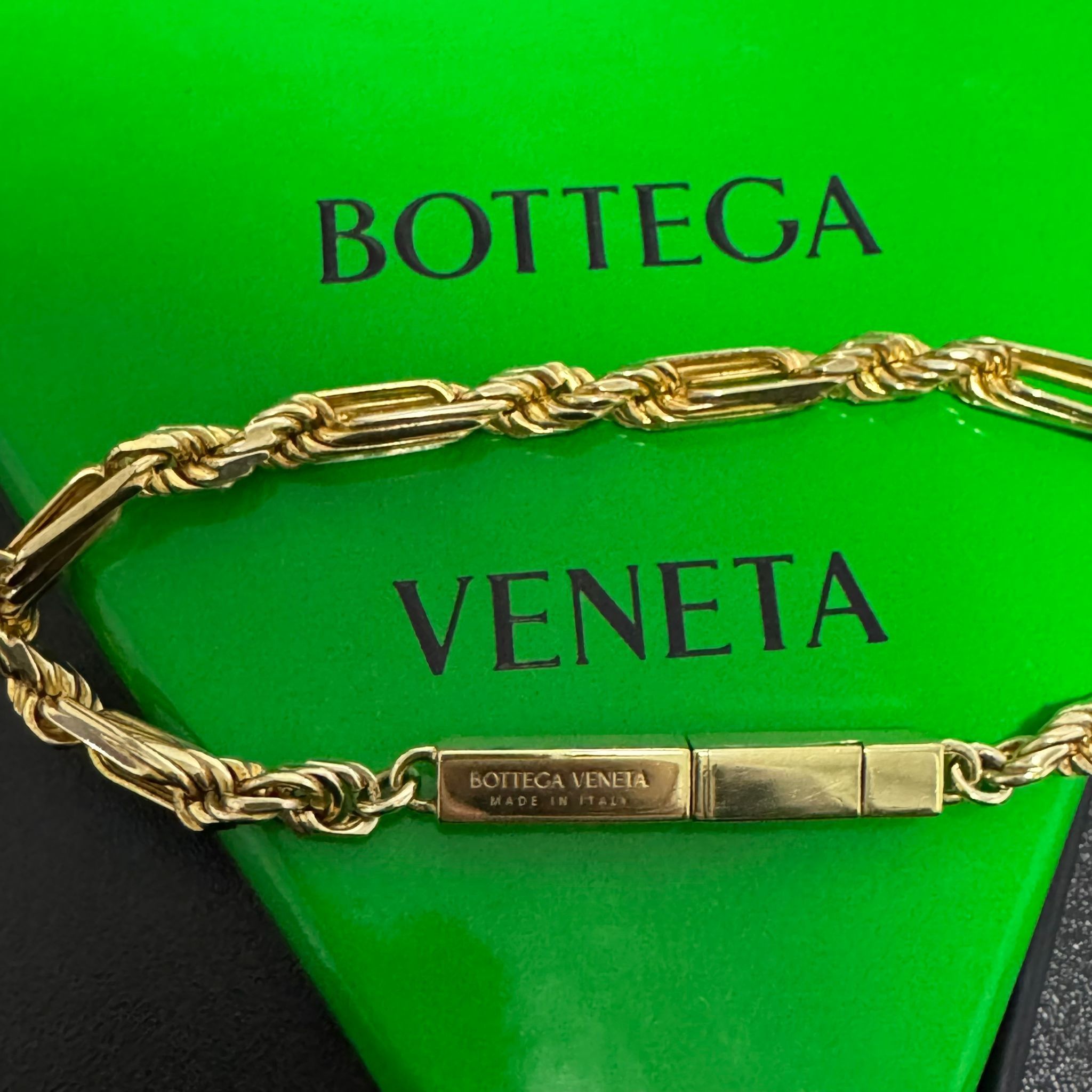 Bottega Veneta Gold Plated Sterling Silver Bracelet Size ONE SIZE - 5 Thumbnail
