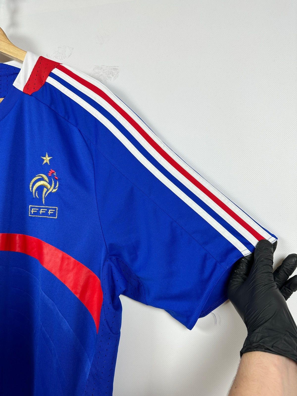 Adidas 2008 Vintage Adidas France National Team Home Soccer Jersey Size US XL / EU 56 / 4 - 8 Thumbnail