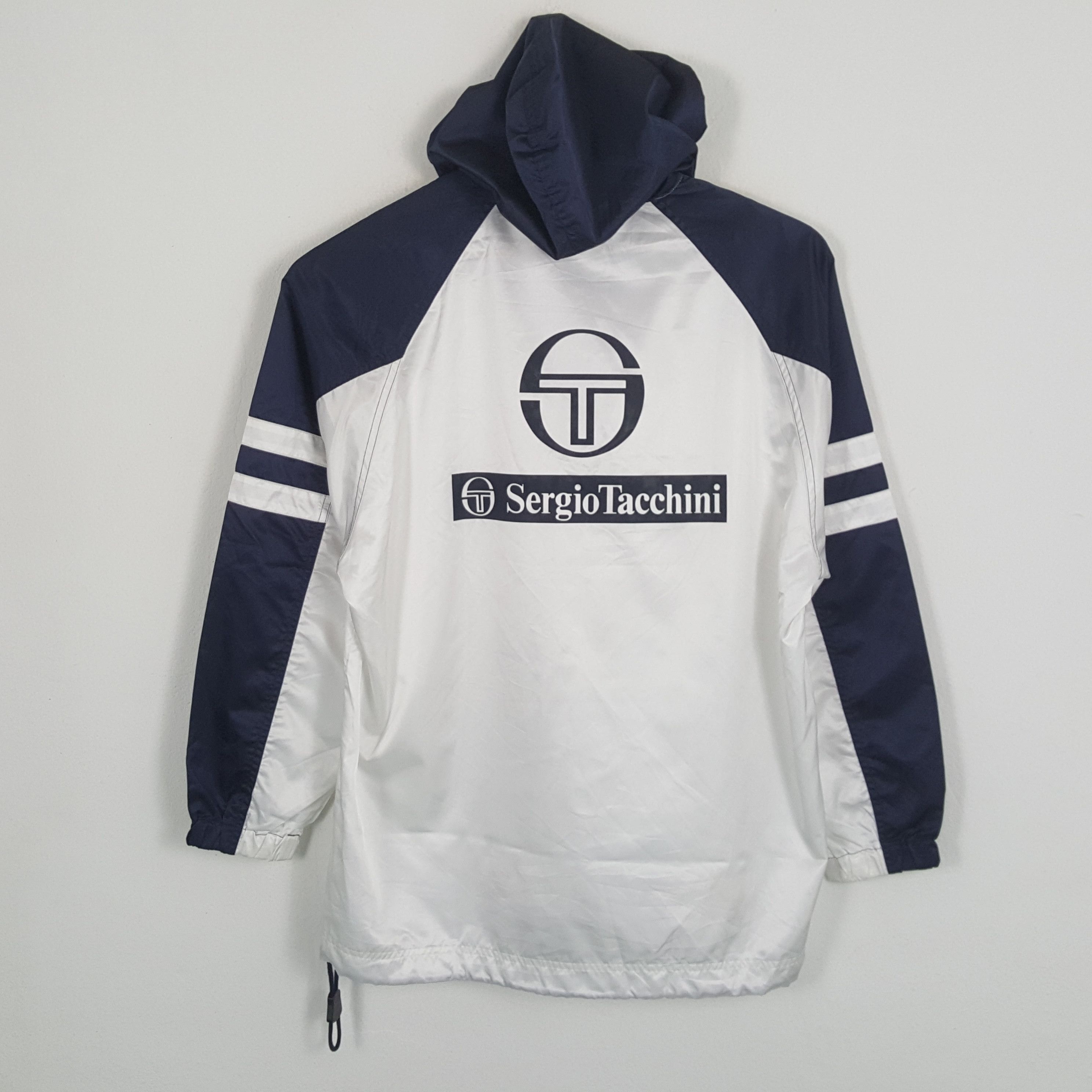 Sergio Tacchini × Vintage Vintage SERGIO TACHINI Sportswear Tennis Windbreaker Jacket Size US XL / EU 56 / 4 - 1 Thumbnail