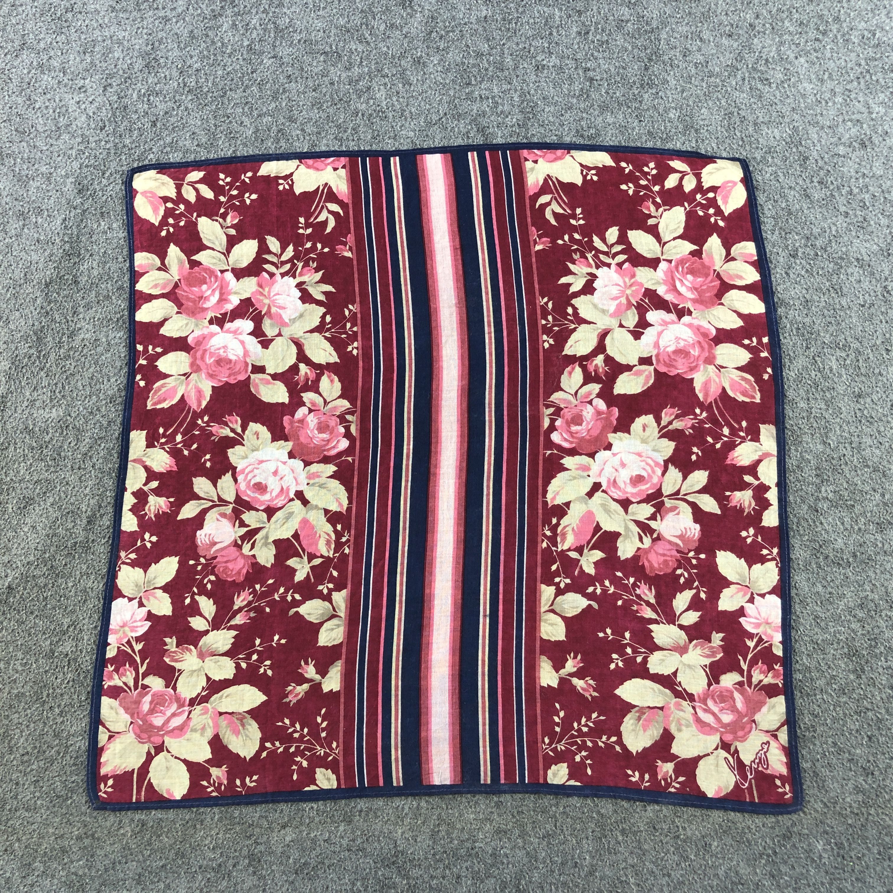 Kenzo Kenzo Floral Handkerchief Neckerchief Bandana H2392 Size ONE SIZE - 2 Thumbnail