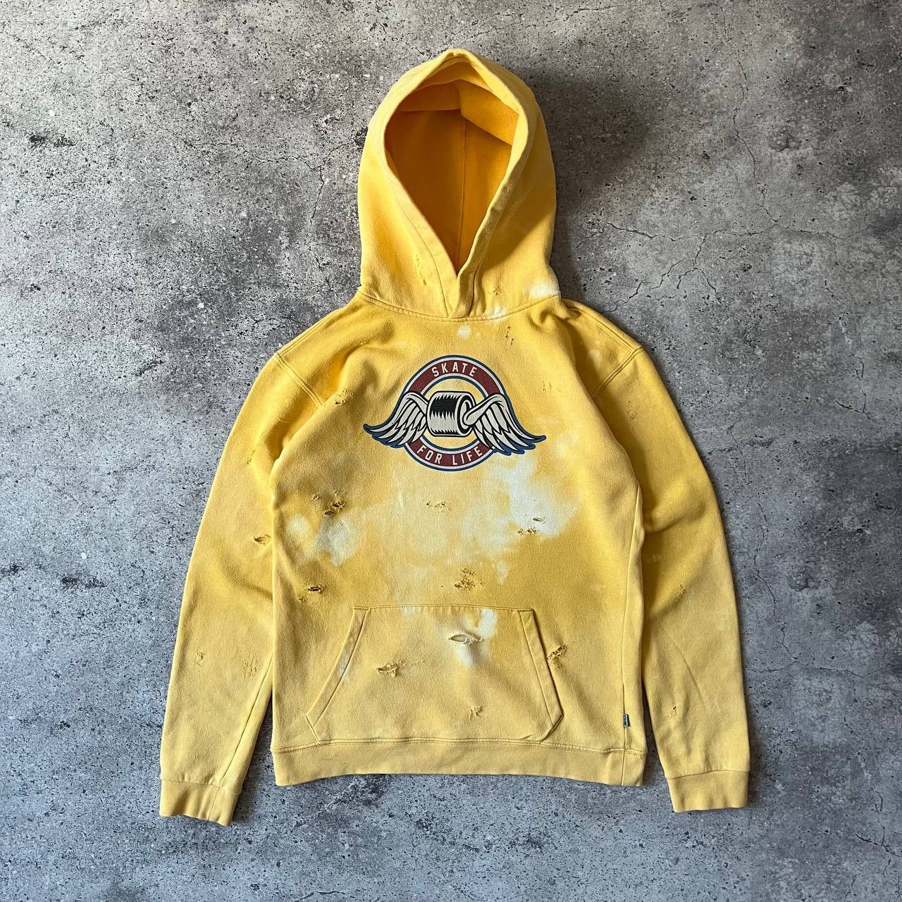 Shorty's Skateboards × Unsound Rags × Vintage Vintage Y2K Skate 4 Life Distressed Faded Hoodie Size US S / EU 44-46 / 1 - 2 Thumbnail