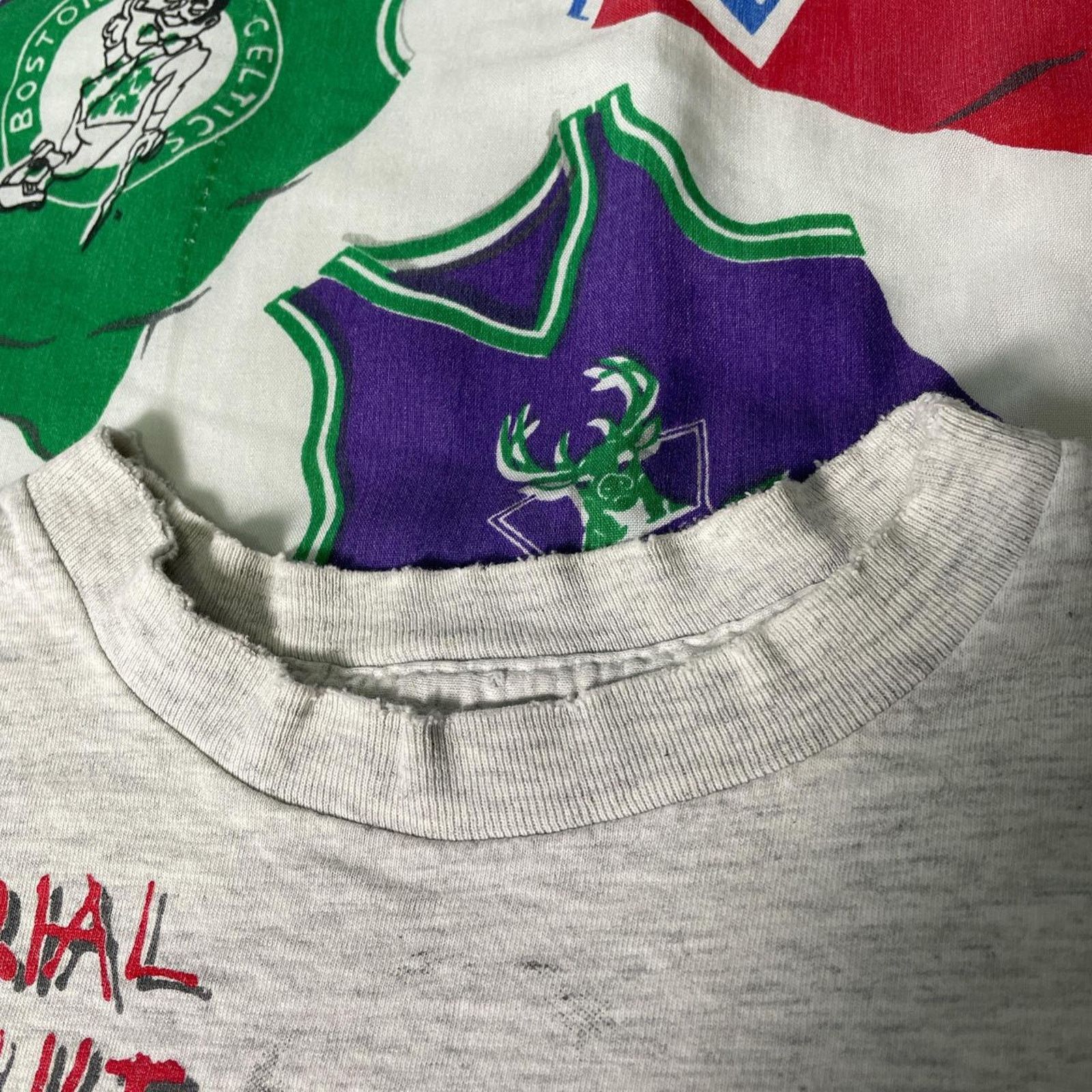 NFL × Salem Sportswear × Vintage Vintage 1991 NFL New York Giants Aerial Assault Football Tee Size US L / EU 52-54 / 3 - 7 Thumbnail