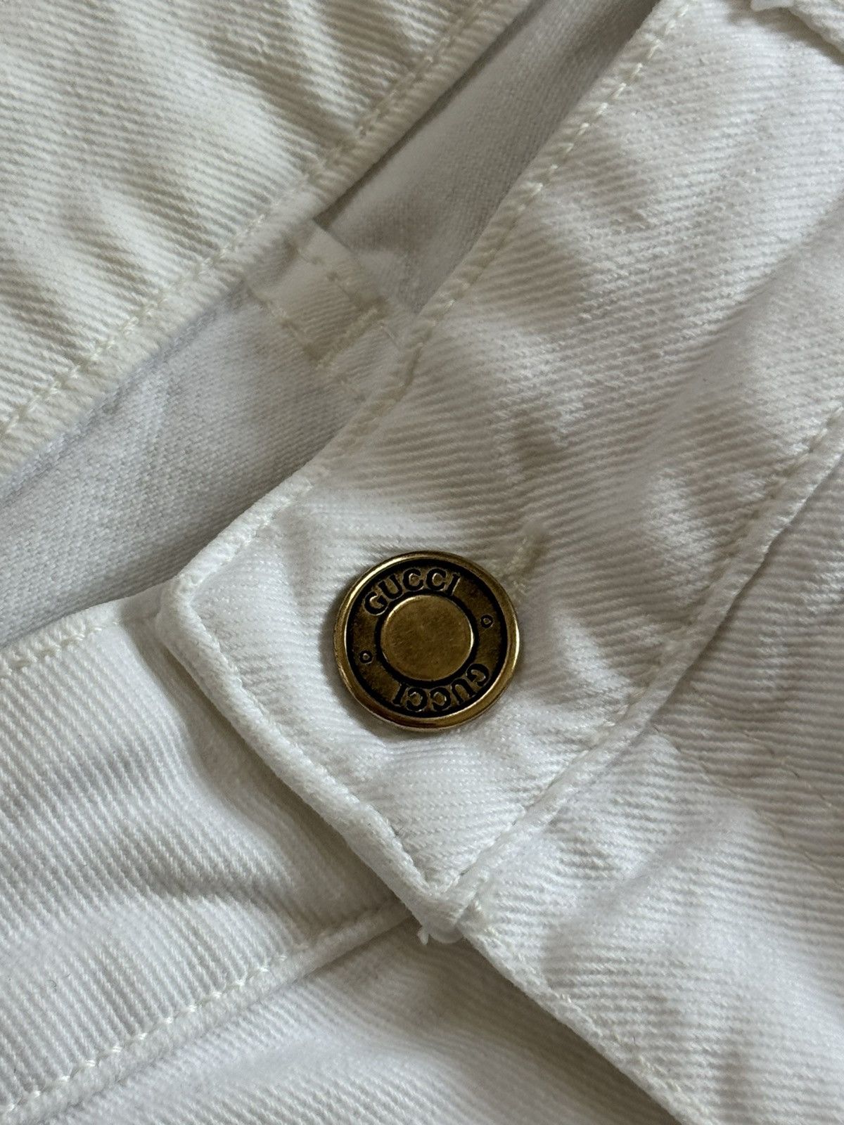 Gucci Gucci 42size white denim pants jeans trousers flared Size 28" / US 6 / IT 42 - 12 Thumbnail