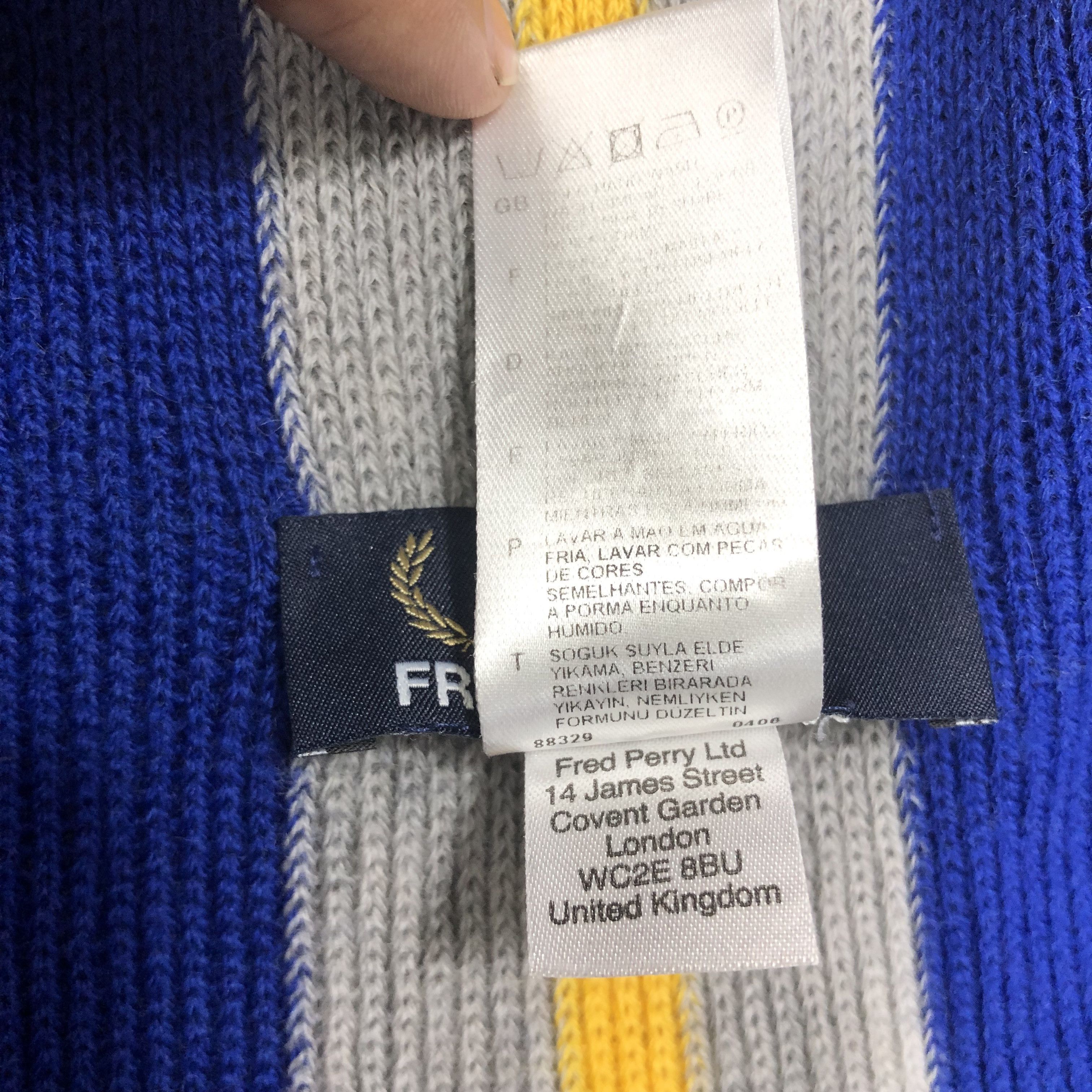Fred Perry Vintage Fred Perry Scarf Muffler MF314 Size ONE SIZE - 4 Thumbnail