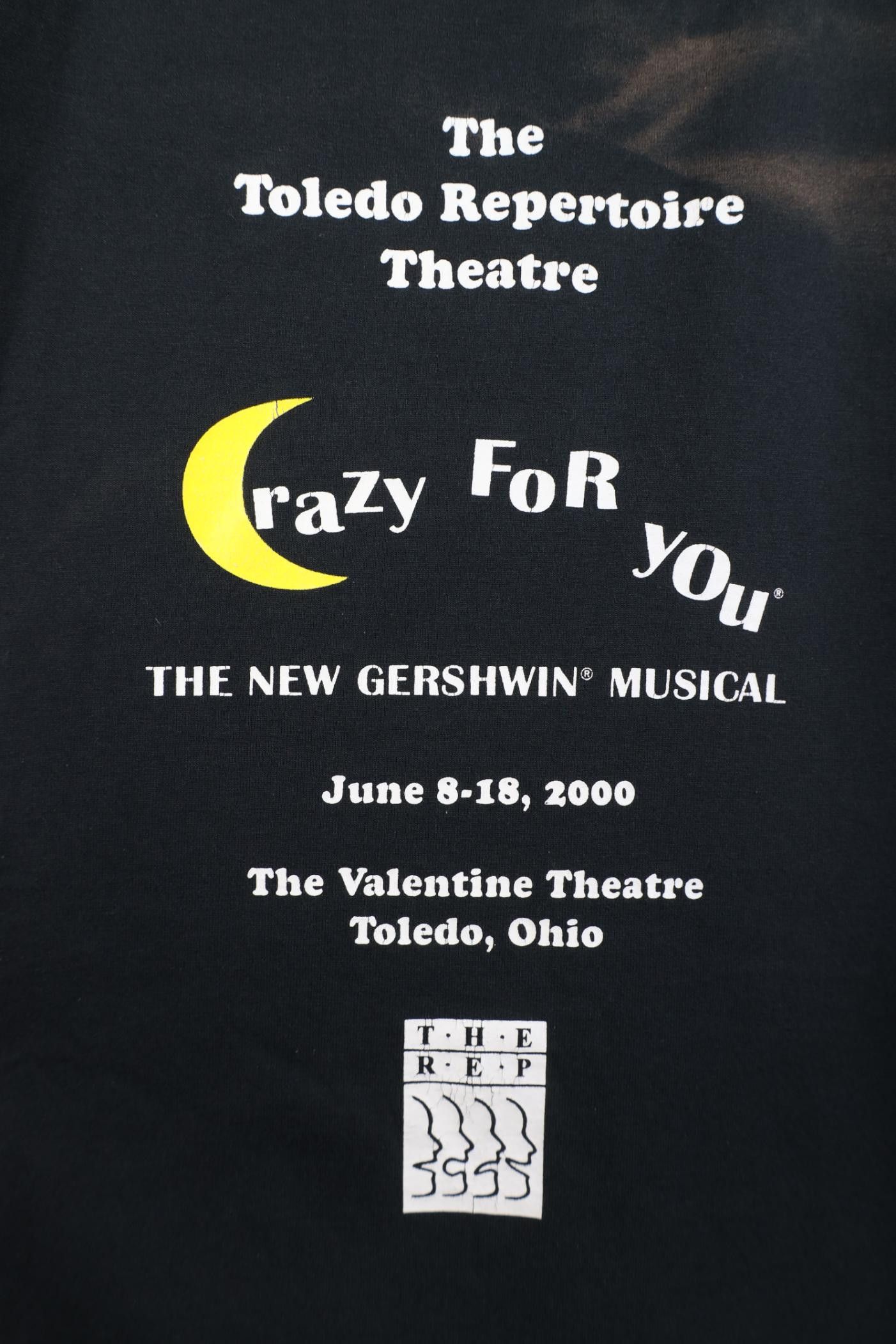 Vintage Vintage Y2K 2000 Crazy For You Musical Play T-Shirt Black Size US XXL / EU 58 / 5 - 4 Thumbnail