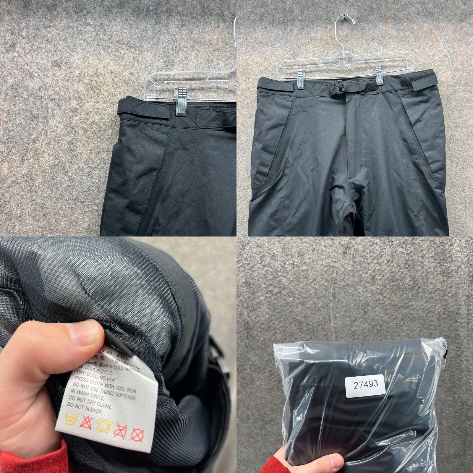 Vintage Sunice Pants Men Large Black Gore Tex Waterproof Rain Pants Weatherproof Regular Inseam 30 Men’s Size US 33 - 9 Thumbnail
