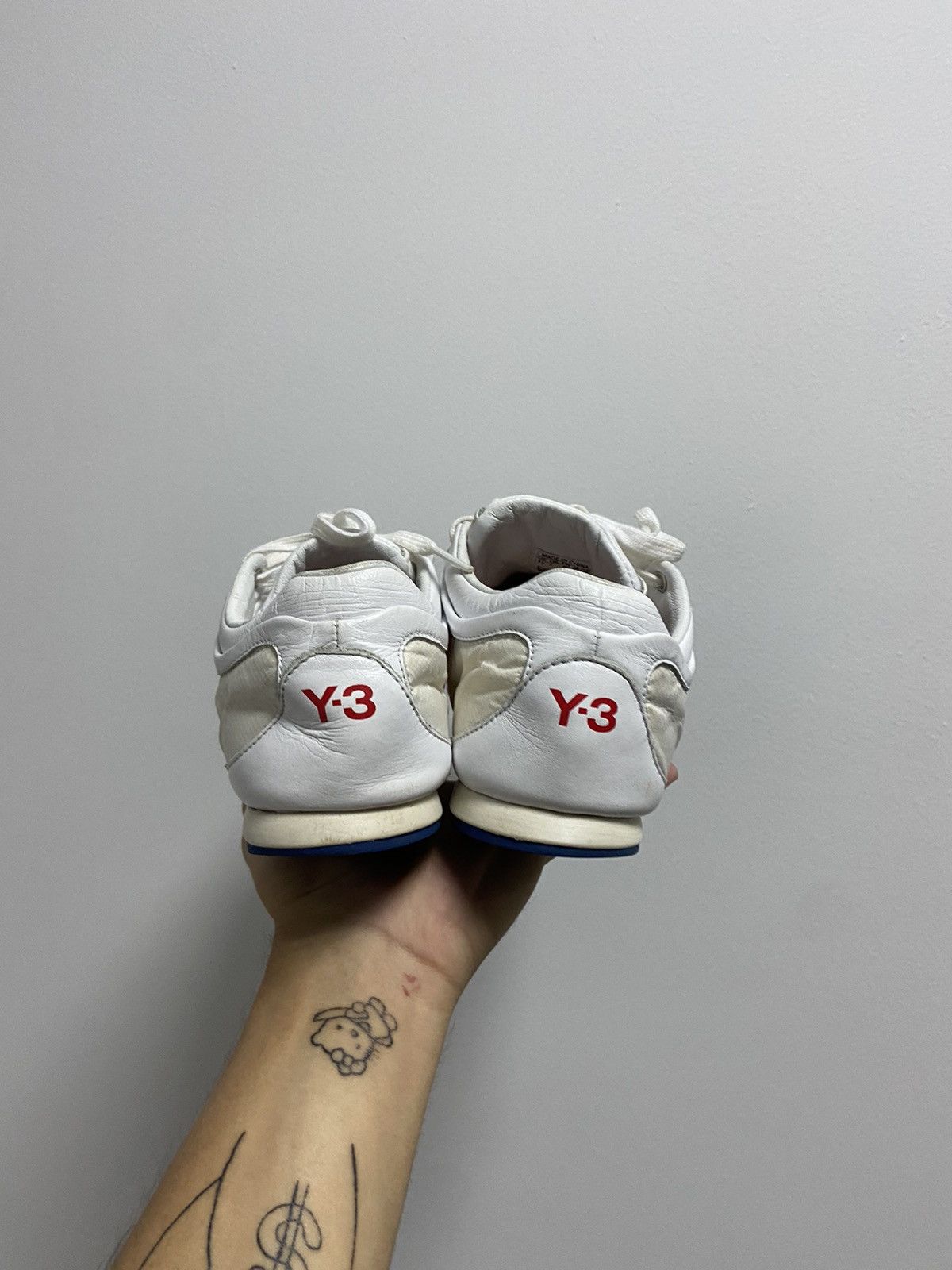 Vintage × Y-3 × Yohji Yamamoto Y 3 Yohji Yamamoto Vintage Leather Sneakers France Japanese Size US 8.5 / EU 41-42 - 5 Thumbnail