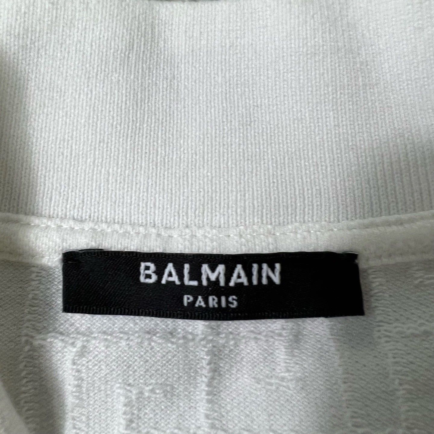 Balmain BALMAIN White Embossed Polo Shirt Size US M / EU 48-50 / 2 - 3 Thumbnail