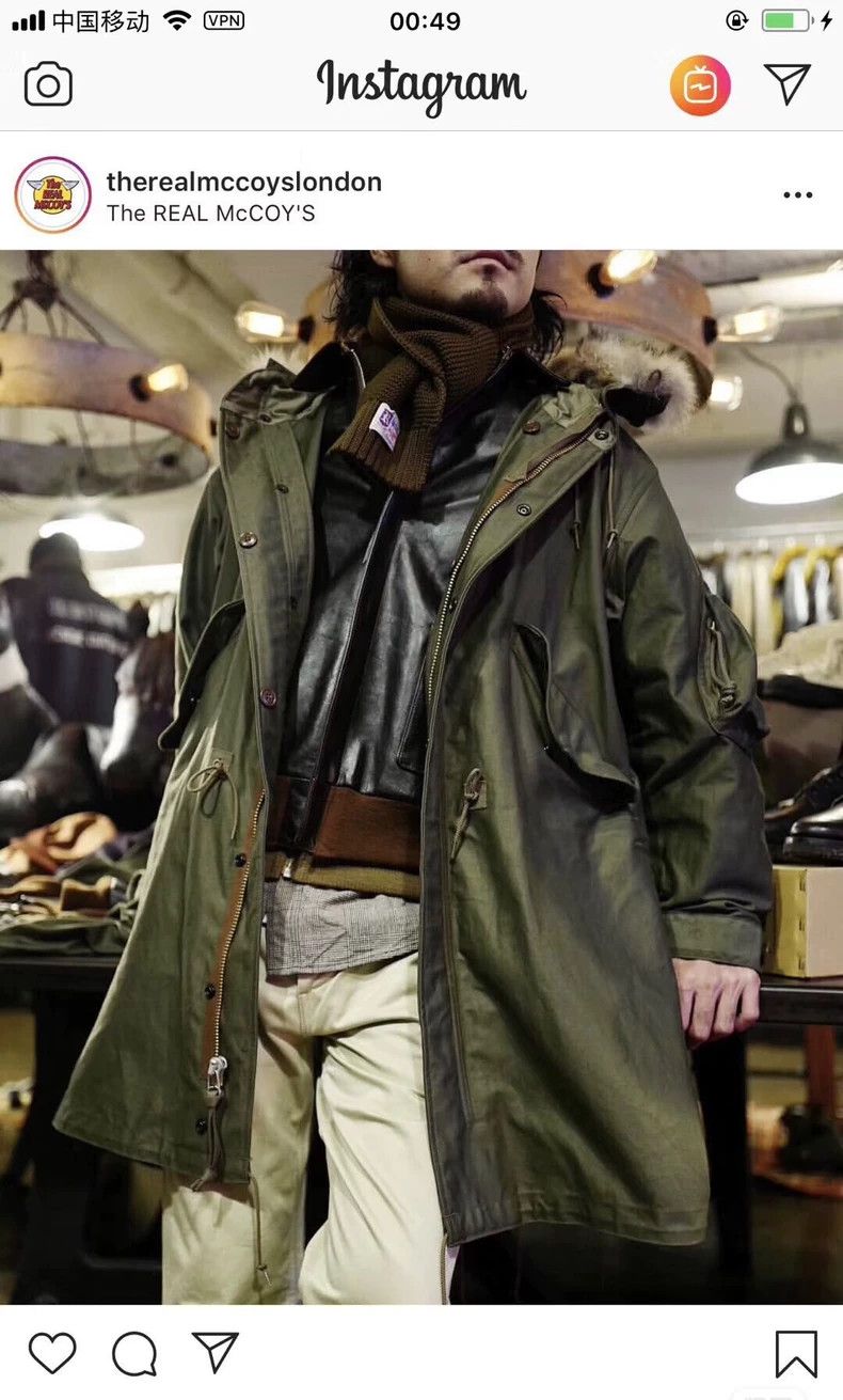 The Real McCoy's The Real Mccoy's M-1948 Parka - Classic Fisherman's Windbre Size US M / EU 48-50 / 2 - 9 Thumbnail