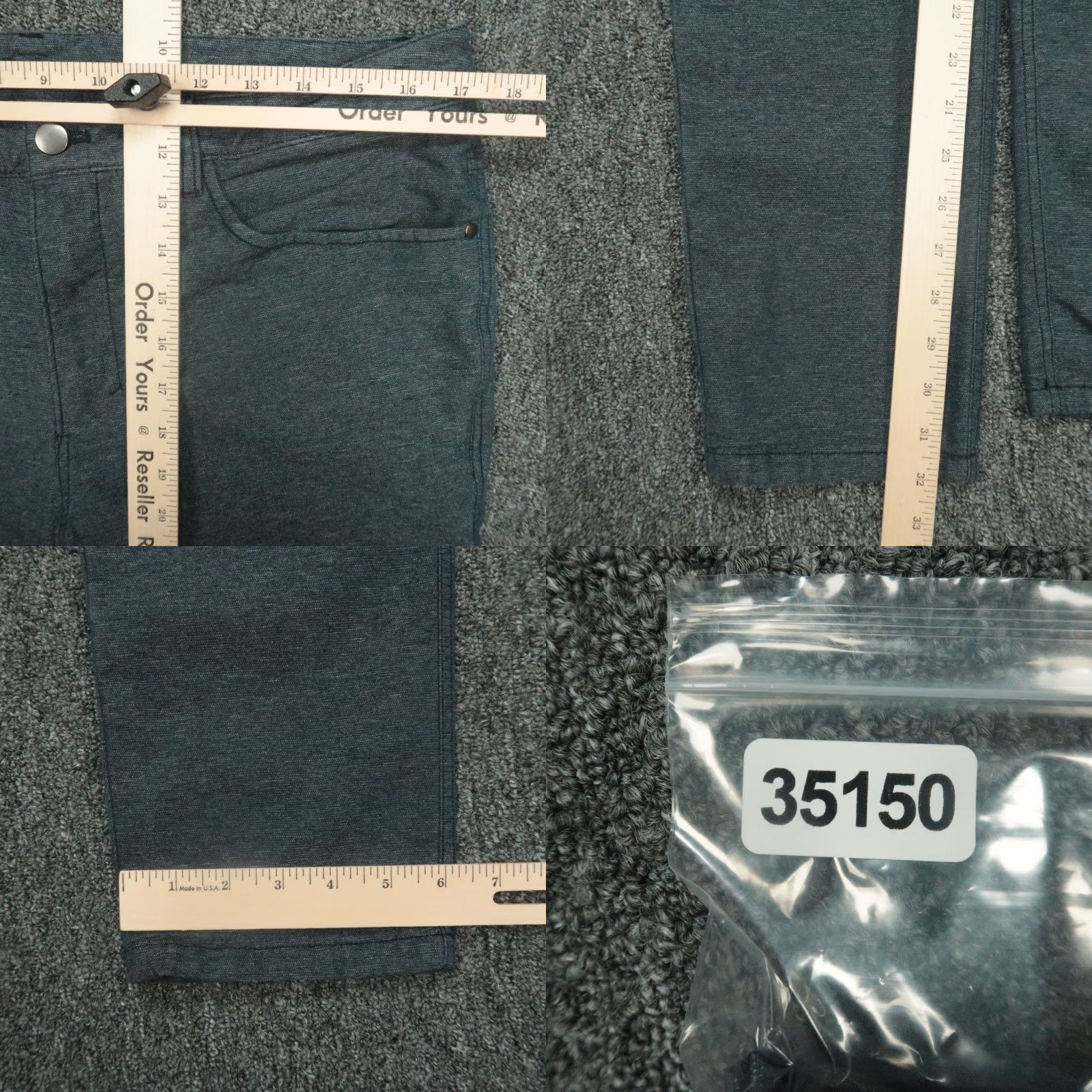 Lululemon Lululemon Pants Men 34x32 Blue Slim Tech 5-Pocket Chino Straight 34 Inseam Vintage No Size US 34 / EU 50 - 8 Thumbnail