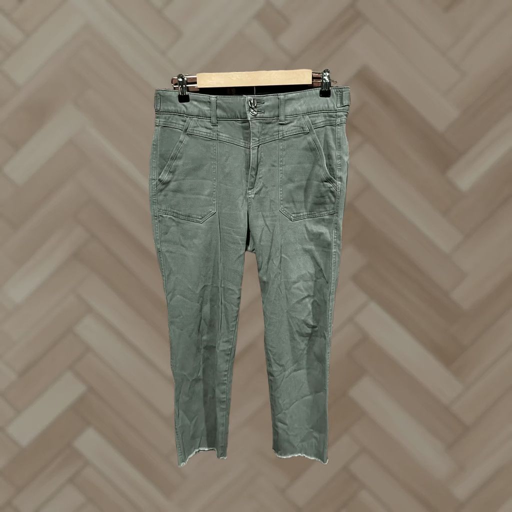 Vintage Democracy Womens Green Pants Size 8 Straight Leg Tapered Ab Solution Size 30" / US 8 / IT 44 - 1 Thumbnail