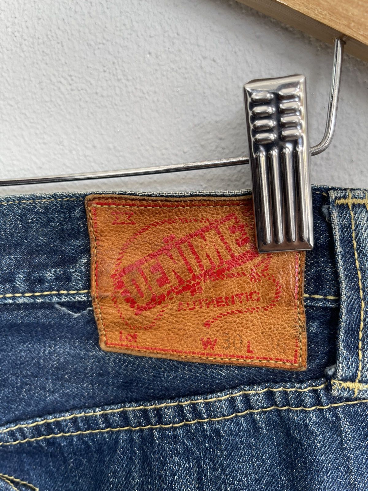 Denime Vintage Distressed Denime Selvedge Denim Size US 30 / EU 46 - 10 Thumbnail