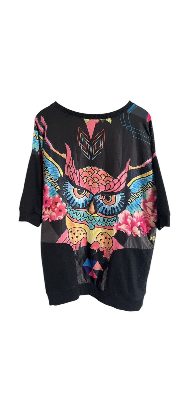 Japanese Brand Y2K 2010 swag owl print psychedelic art Jeremy Scott vibe Size ONE SIZE - 1 Thumbnail