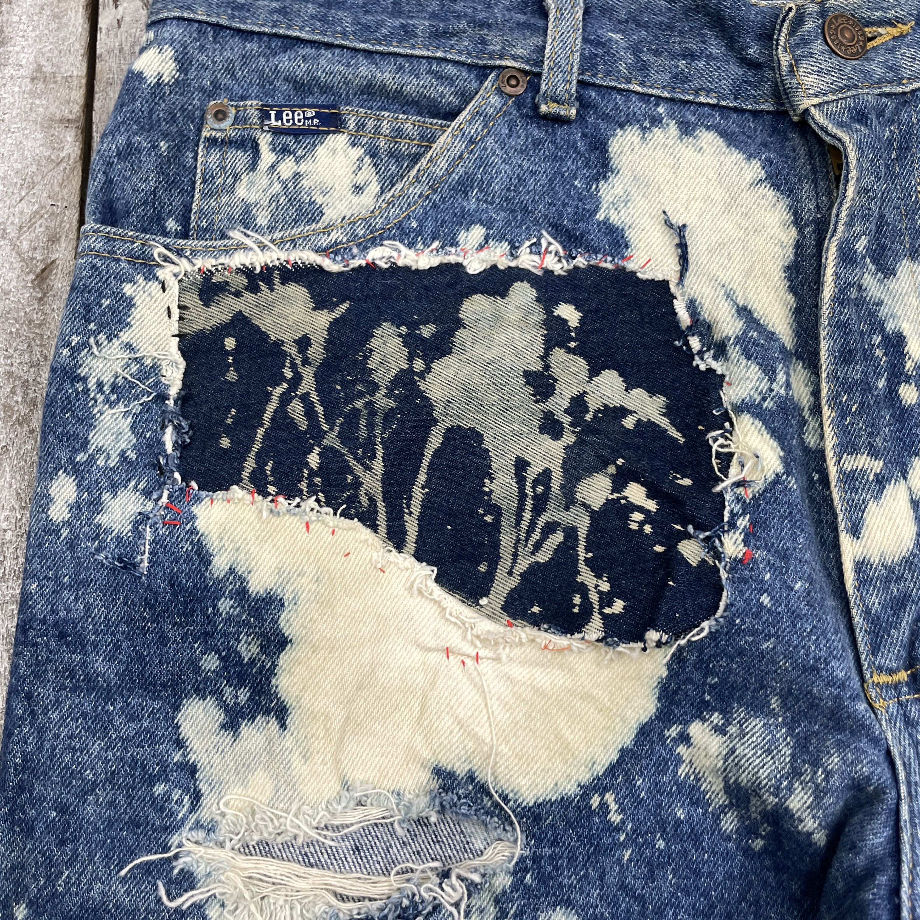 Japanese Brand × Lee × Vintage Vintage Lee Distressed Acid Wash Short Pants - wc299 Size US 34 / EU 50 - 3 Thumbnail