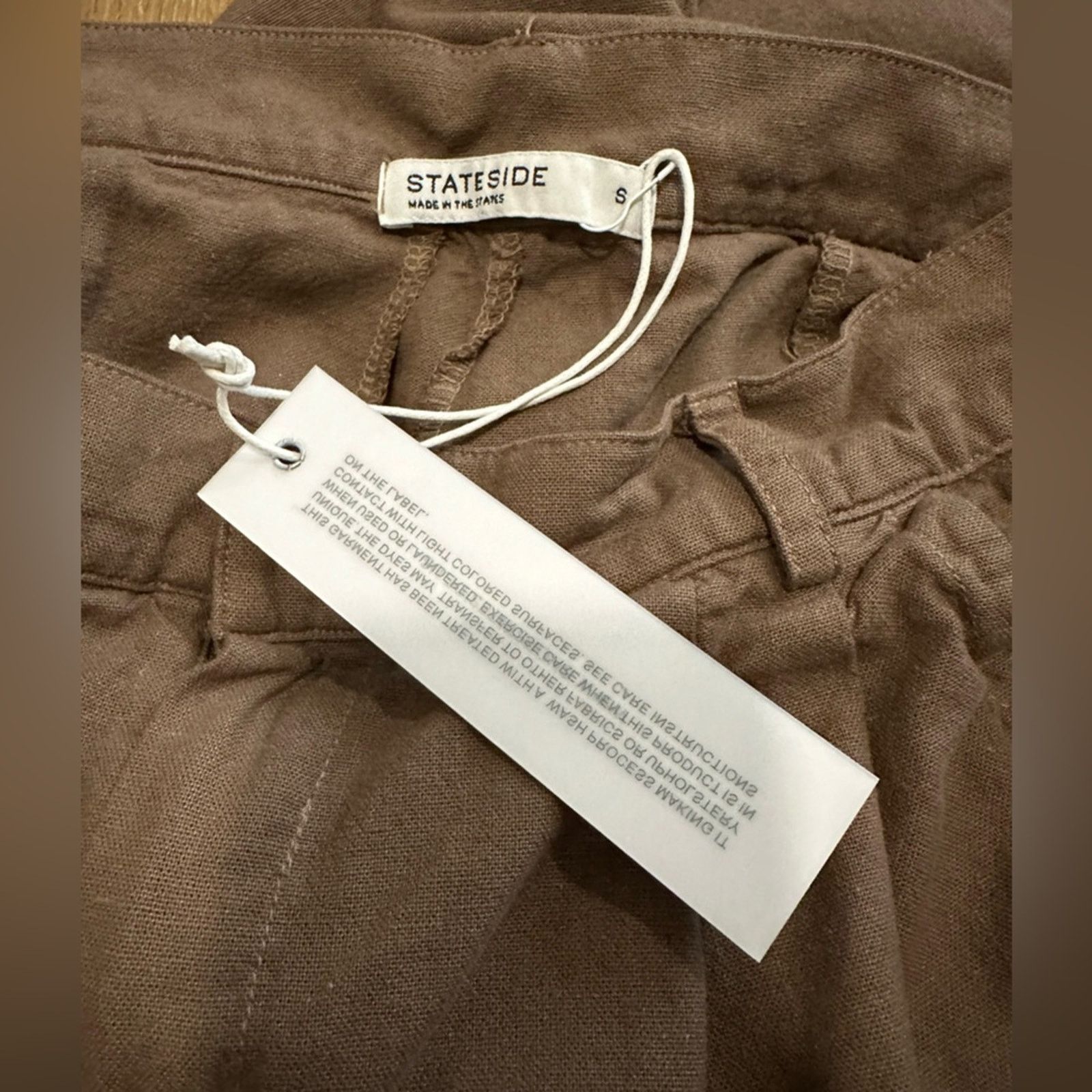 Other NEW! Stateside Women's Linen Wide Leg Trousers - S - $208 Size 27" / US 4 / IT 40 - 7 Thumbnail