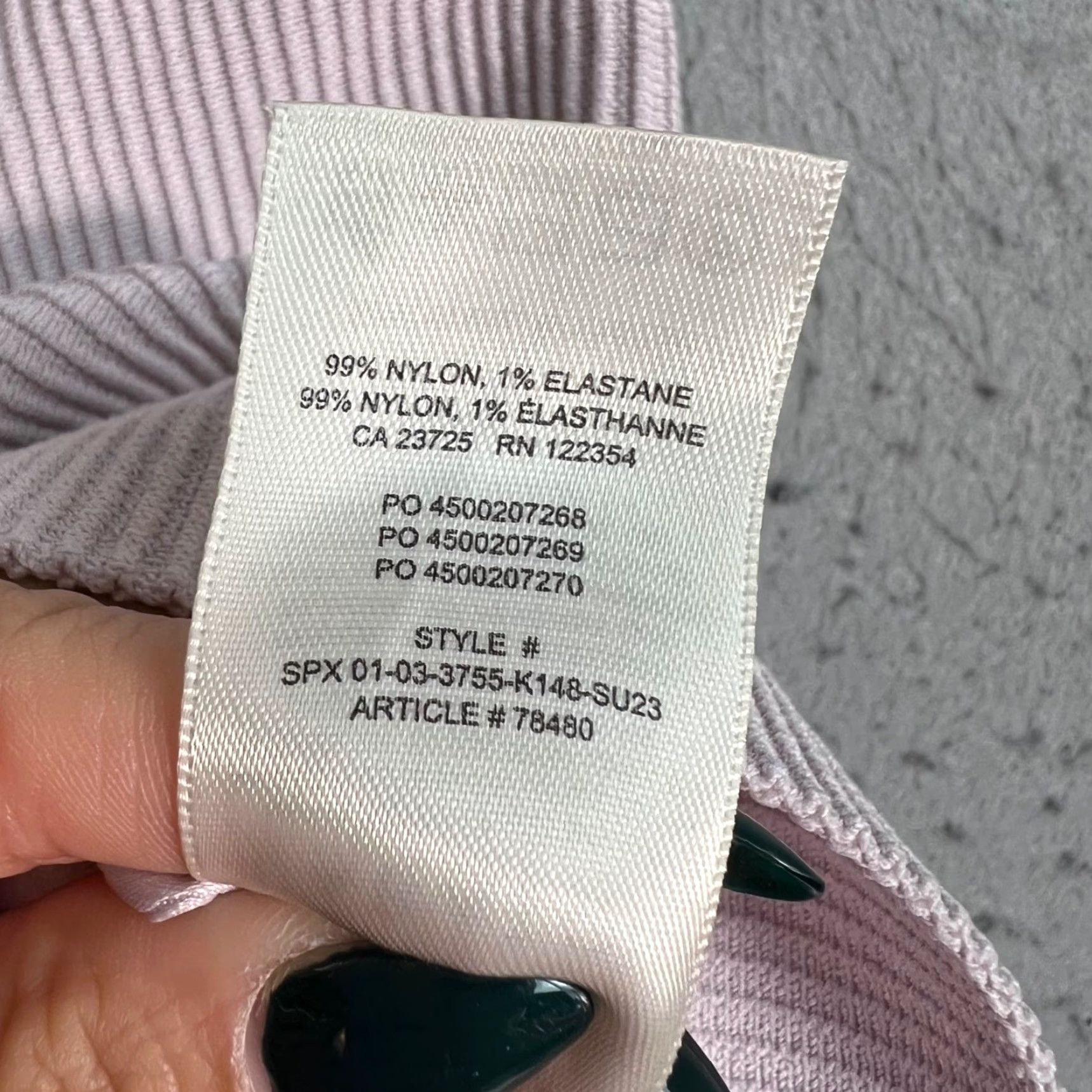 Vintage Babaton Womens Small Ribbed Sweetheart Neckline Crop Top Pink Tank Sleeveless Cropped Knit Nylon Size S / US 4 / IT 40 - 4 Thumbnail