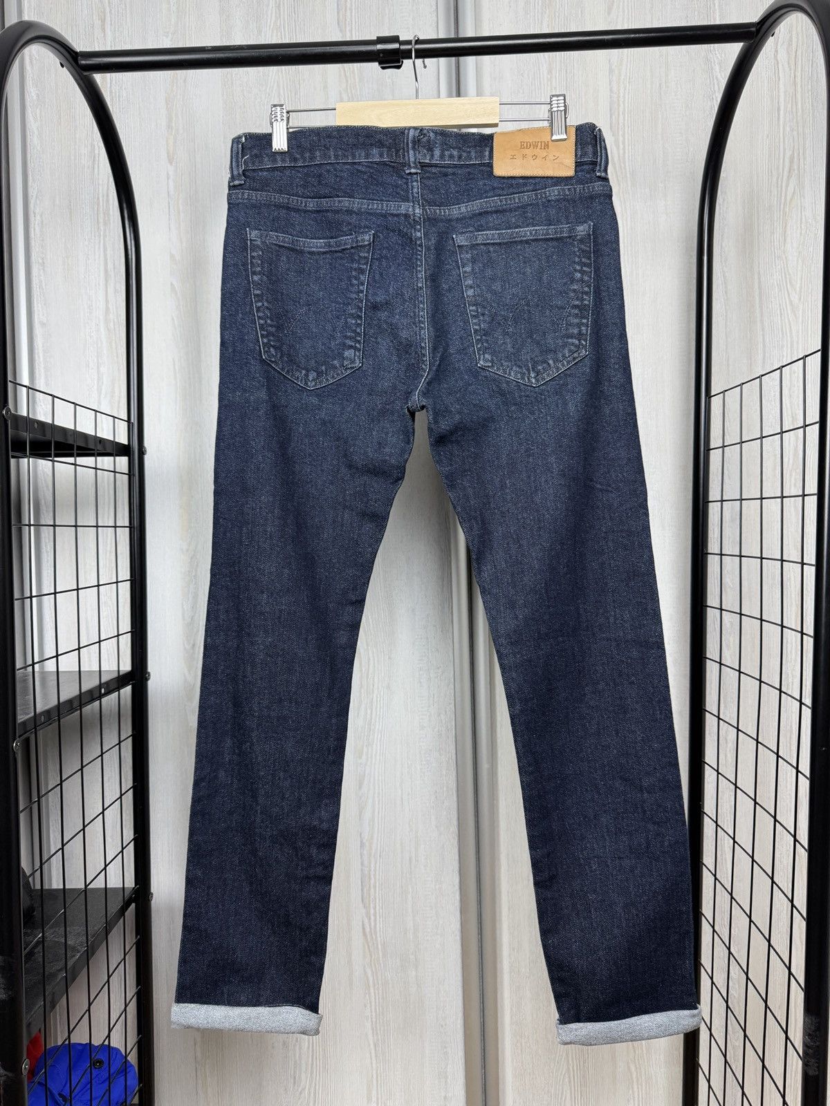Edwin Edwin ED-80 Slim Tapered Navy blue selvedge denim jeans Size US 32 / EU 48 - 9 Thumbnail