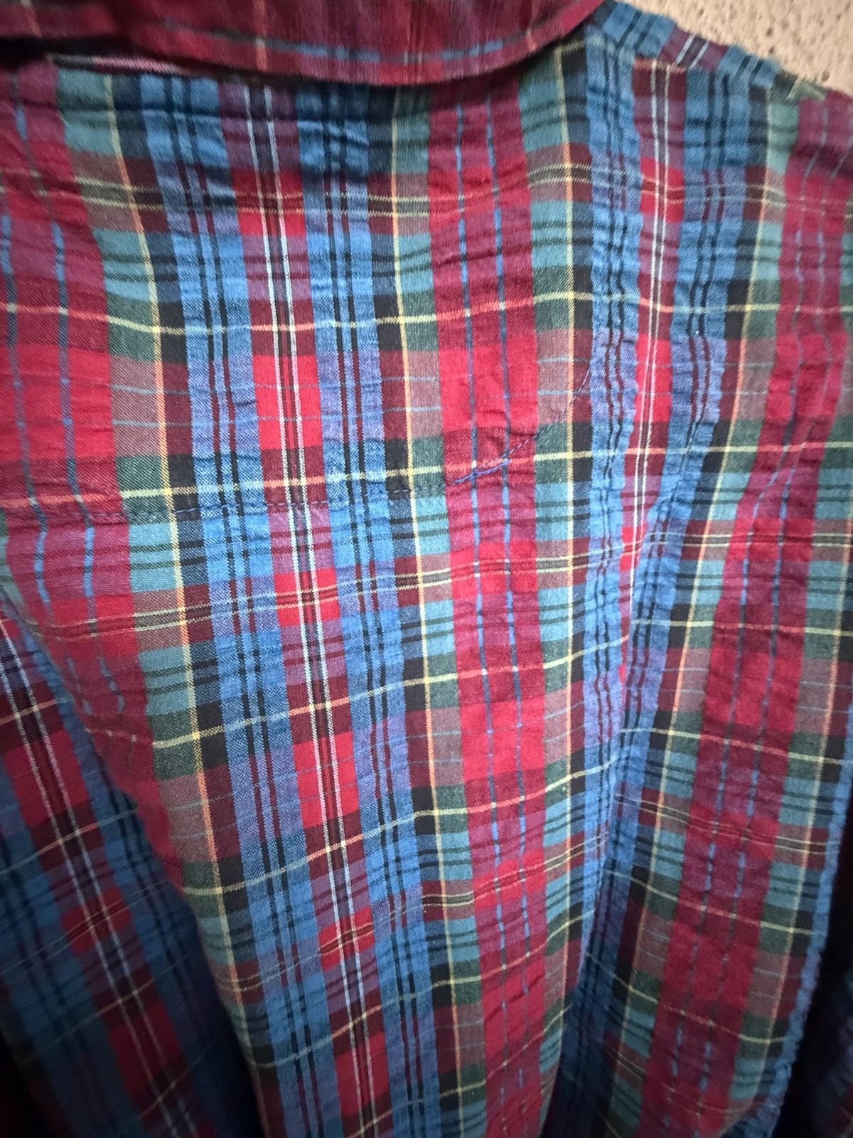 Christian Dior Monsieur Vintage 80’s Christian Dior Monsignor blue& red plaid robe Size ONE SIZE - 5 Thumbnail