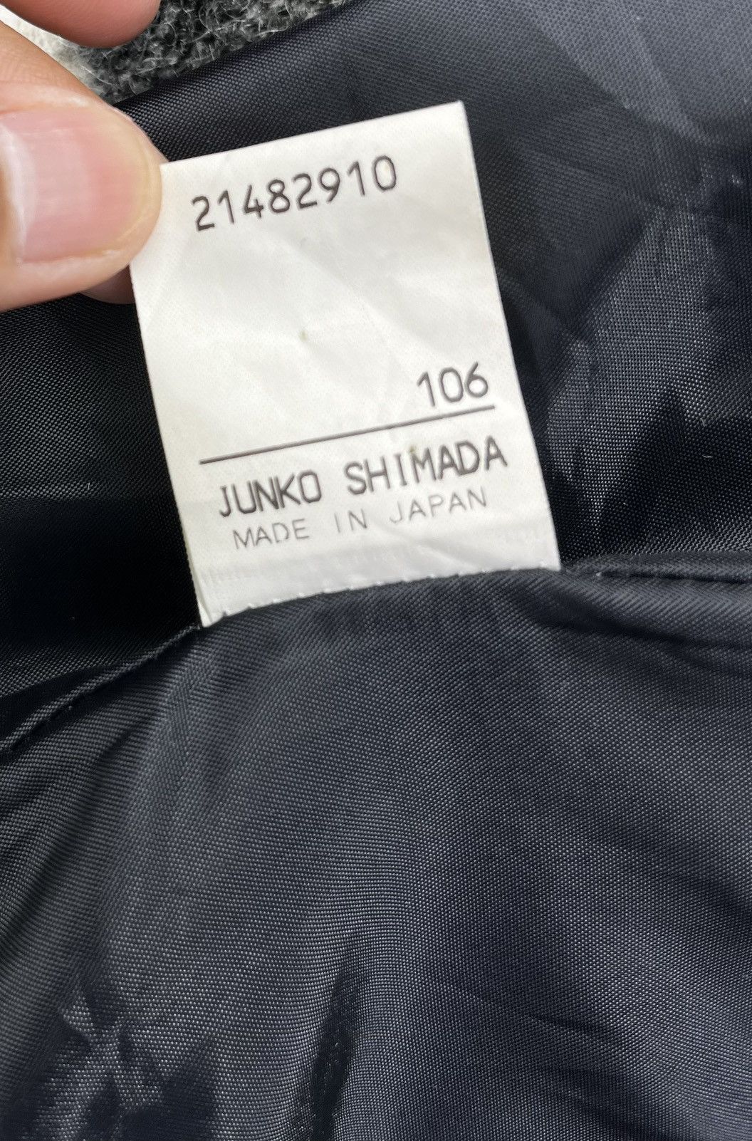 Japanese Brand Junko Shimada Japanese Designer Shadow Plaid Wool Jacket Size US M / EU 48-50 / 2 - 8 Thumbnail
