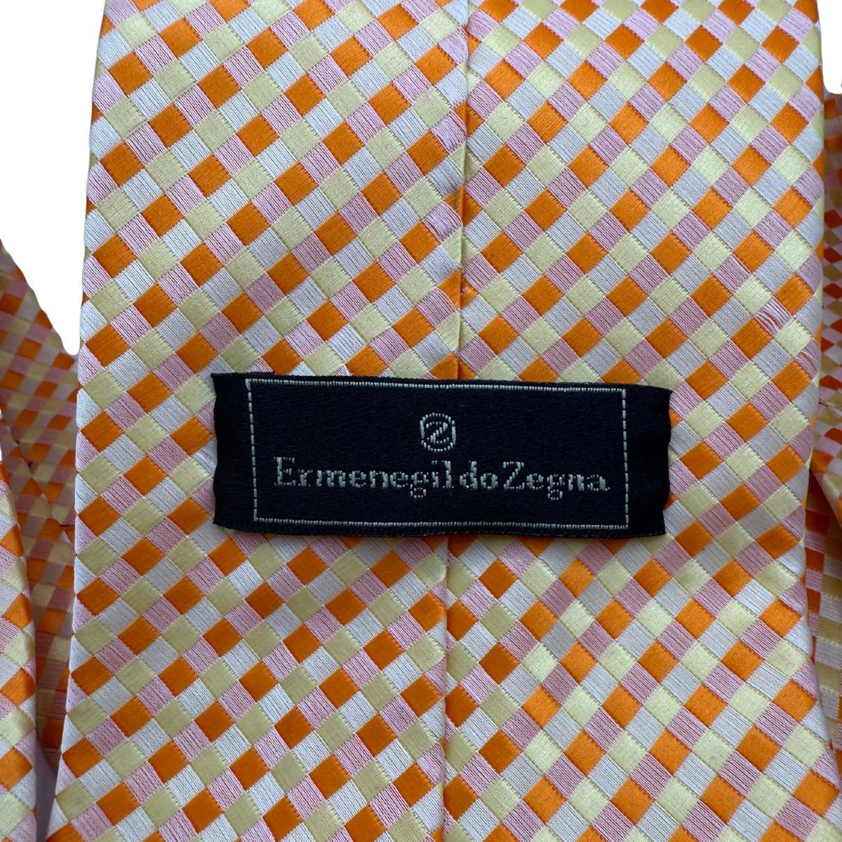 Ermenegildo Zegna Ermenegildo Zegna Silk Tie, Orange, Made in Italy, Like New Size ONE SIZE - 4 Thumbnail