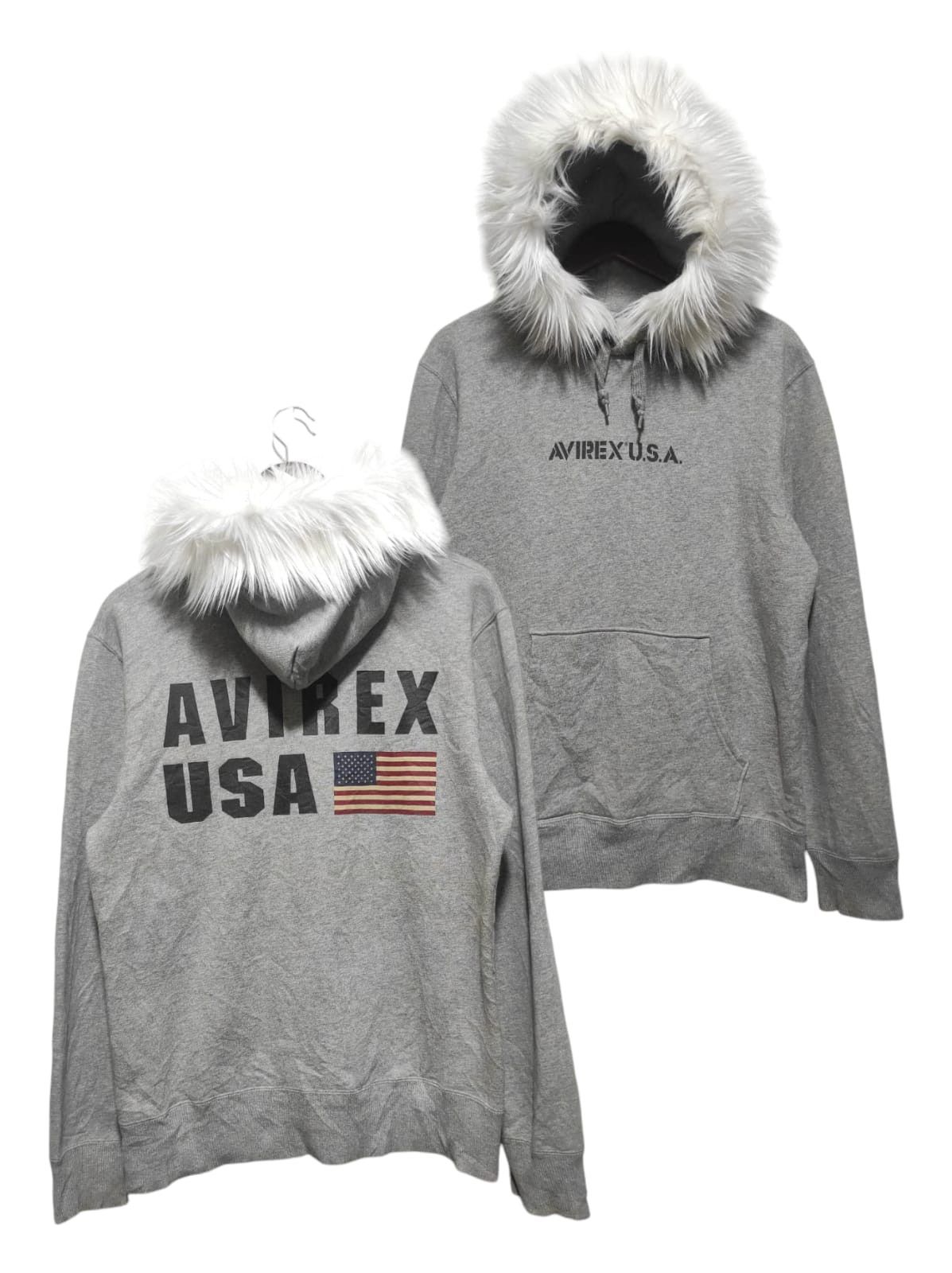 Avirex Avirex USA Fur Hoodie IfSixWasNine LGB style Size US M / EU 48-50 / 2 - 1 Thumbnail