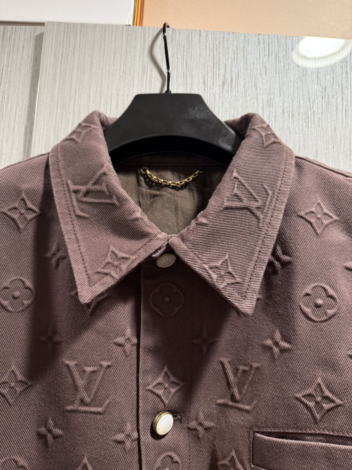 Louis Vuitton Louis Vuitton Monogram Debossed Workwear Jacket Size US M / EU 48-50 / 2 - 3 Thumbnail