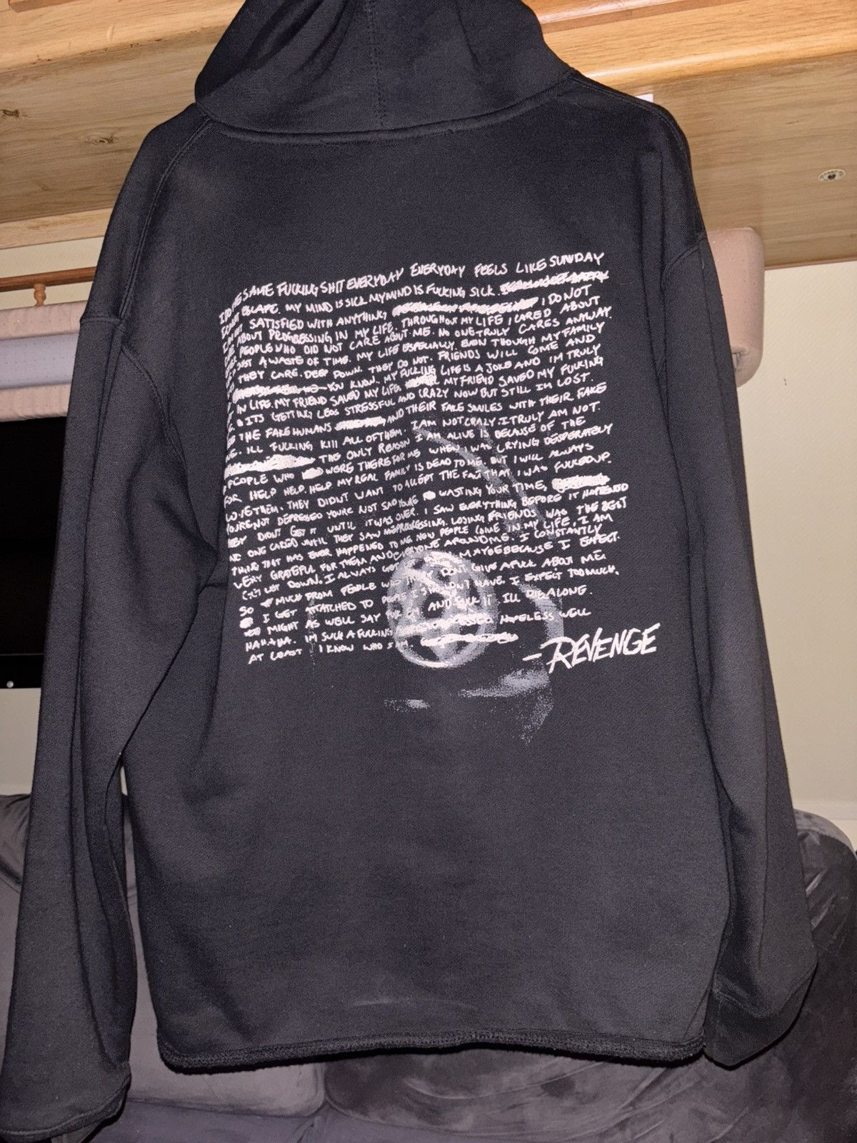 Revenge Revenge Note Hoodie Size US M / EU 48-50 / 2 - 2 Thumbnail