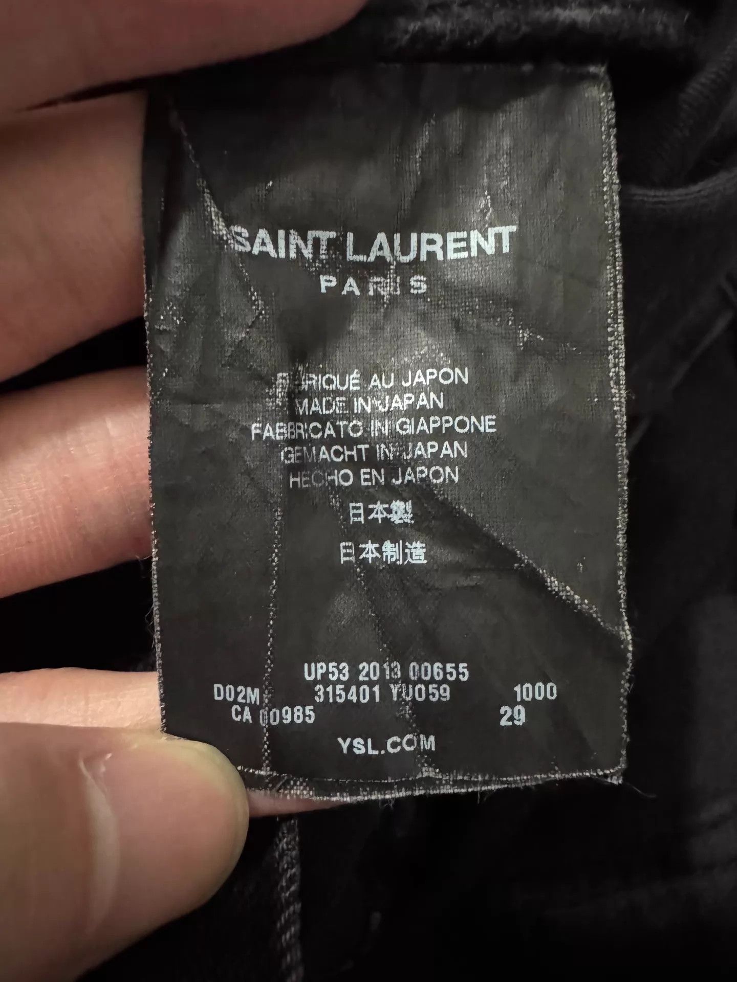 Saint Laurent Paris Saint Laurent 13FW Hedi Slimane Black Claw Skinny Jeans 29 Size US 29 - 8 Thumbnail