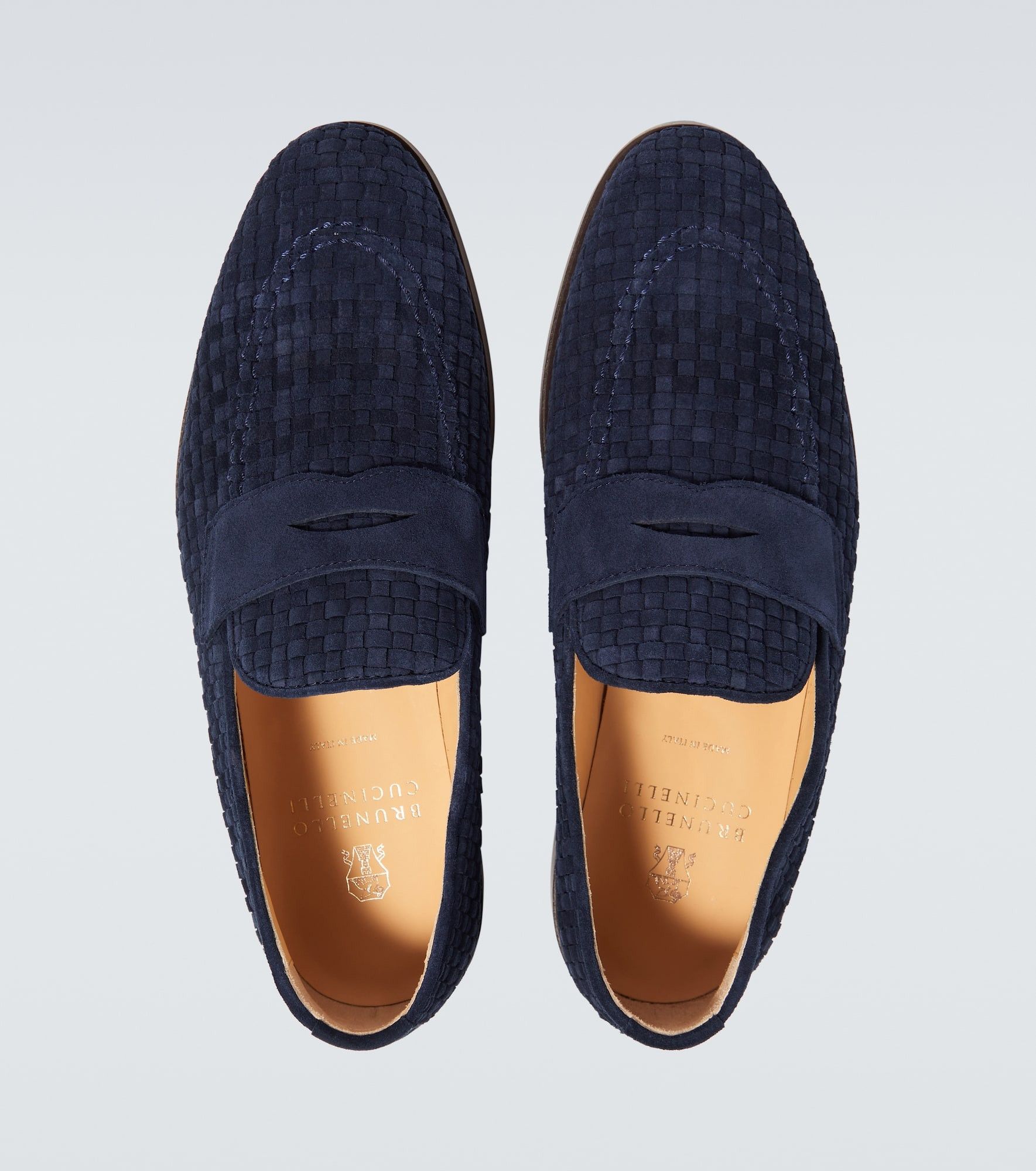 Brunello Cucinelli o1w1db10925 Pair Of Loafers in Medium Blue Size US 6.5 / EU 39-40 - 4 Thumbnail