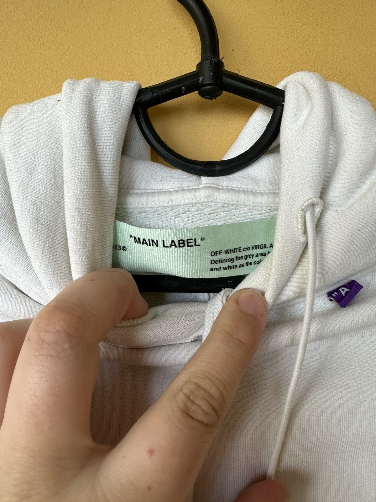Off-White Men's Off-White Off White Pullover Hoodie White Men XS Size US XS / EU 42 / 0 - 12 Thumbnail