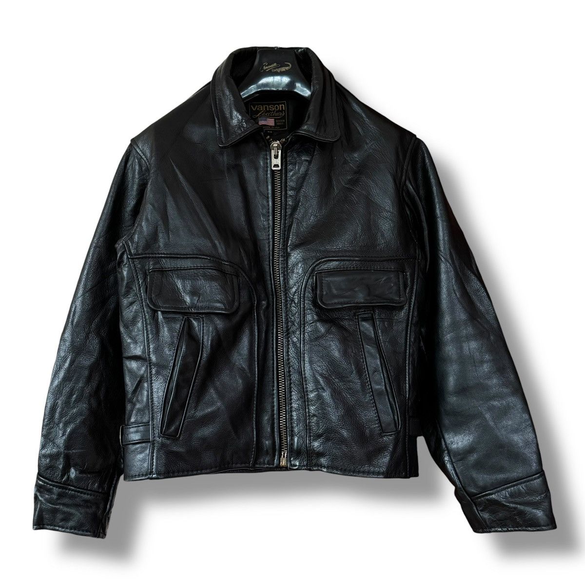 Vanson Leathers 60’s Vanson Leathers Ike Motorcycle Jacket Talon Zipper Size US S / EU 44-46 / 1 - 1 Thumbnail