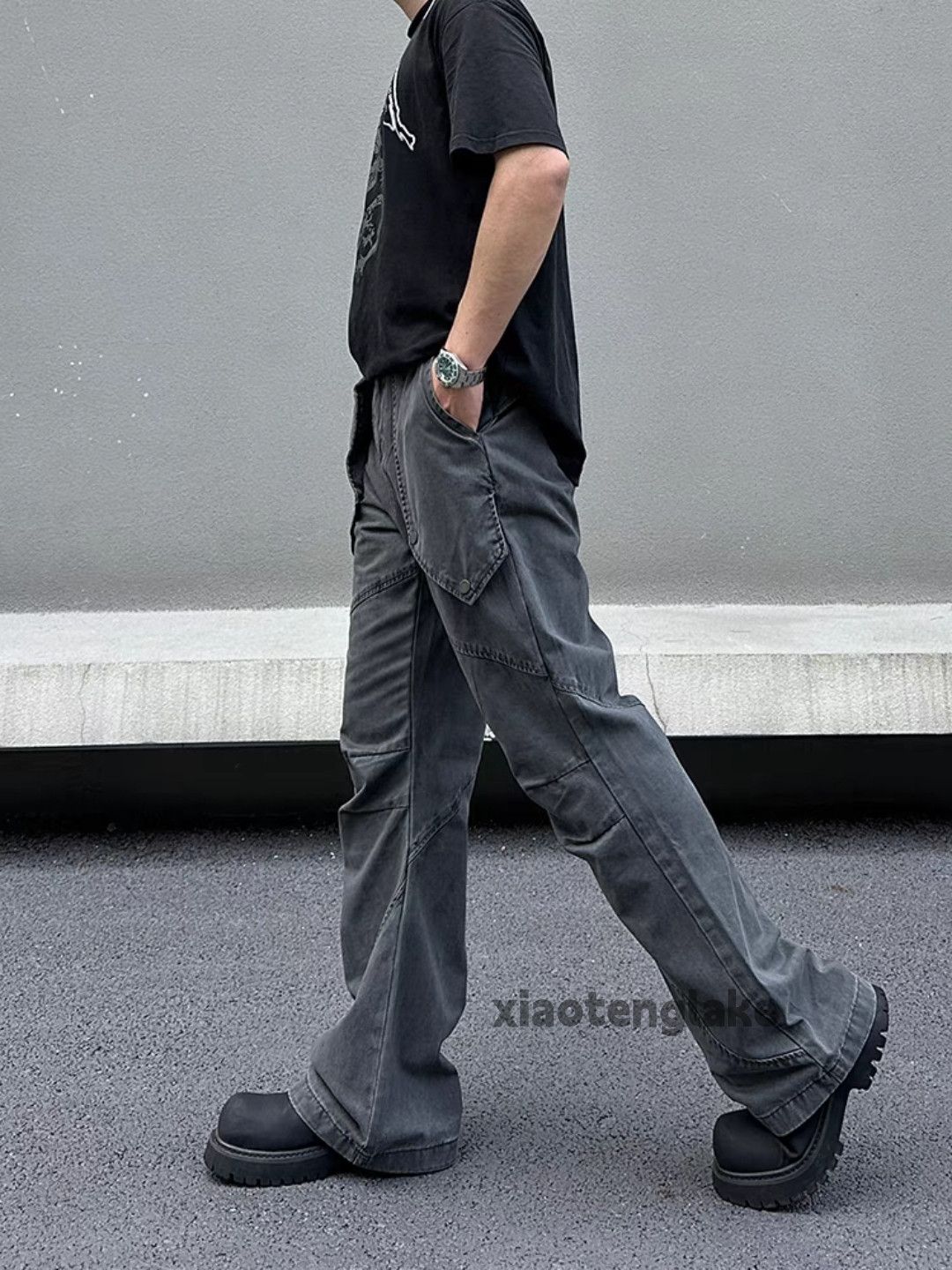 Designer × Japanese Brand × Vintage Utility military loose outdoor work flared cargo pants Size US 32 / EU 48 - 5 Thumbnail