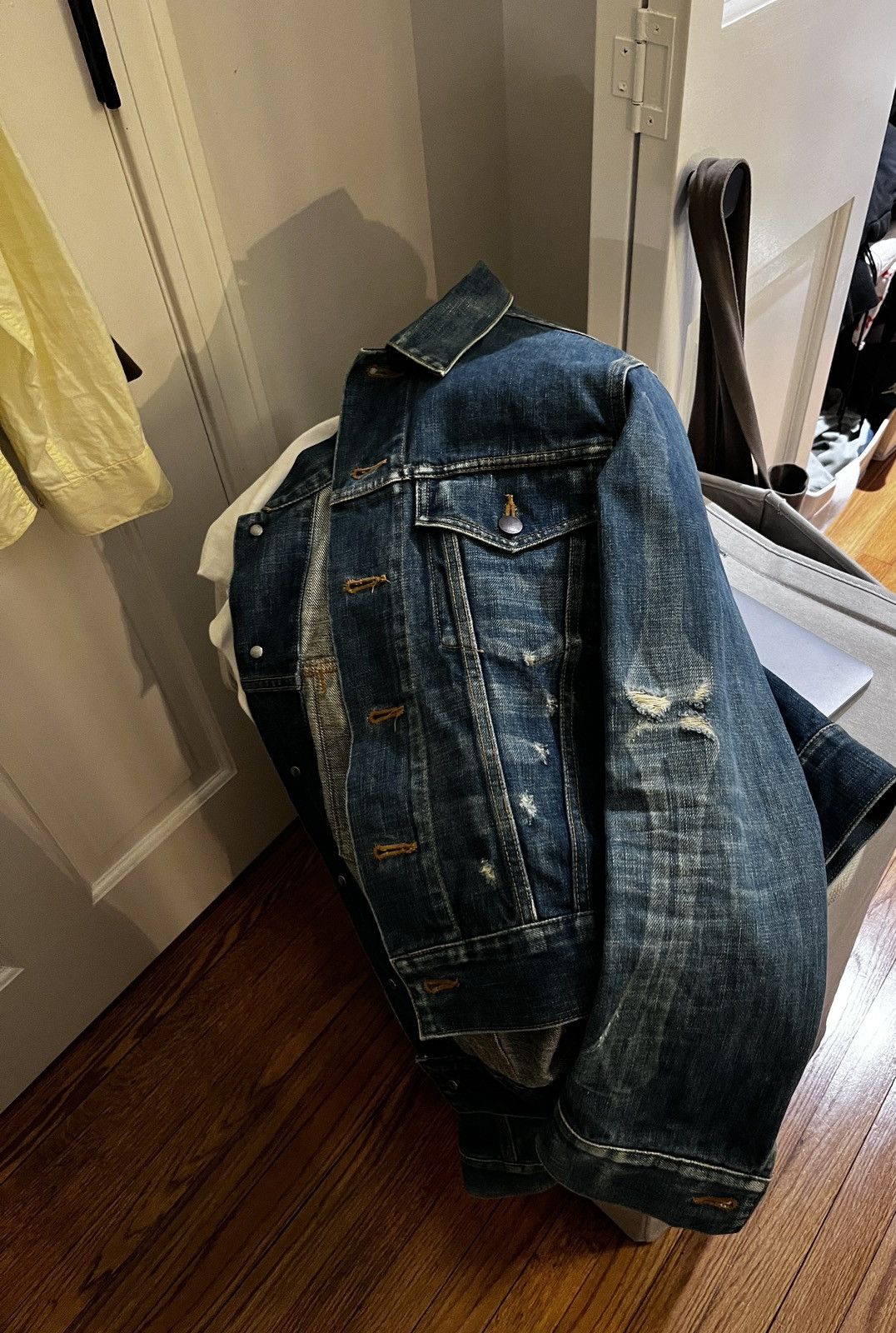 Maison MIHARA YASUHIRO Mihara Yasuhiro 1997-98’ “Anatomy” bones denim jacket Size US M / EU 48-50 / 2 - 3 Thumbnail