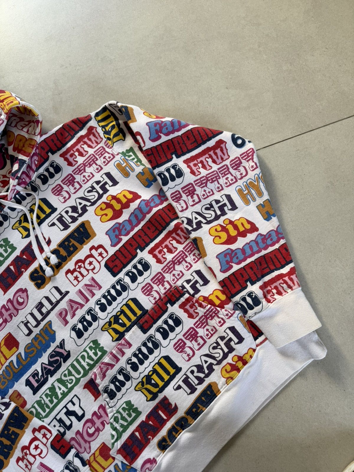 Hysteric Glamour × Supreme Supreme x Hysteric Glamour Text Color Hoodie Size US M / EU 48-50 / 2 - 7 Thumbnail