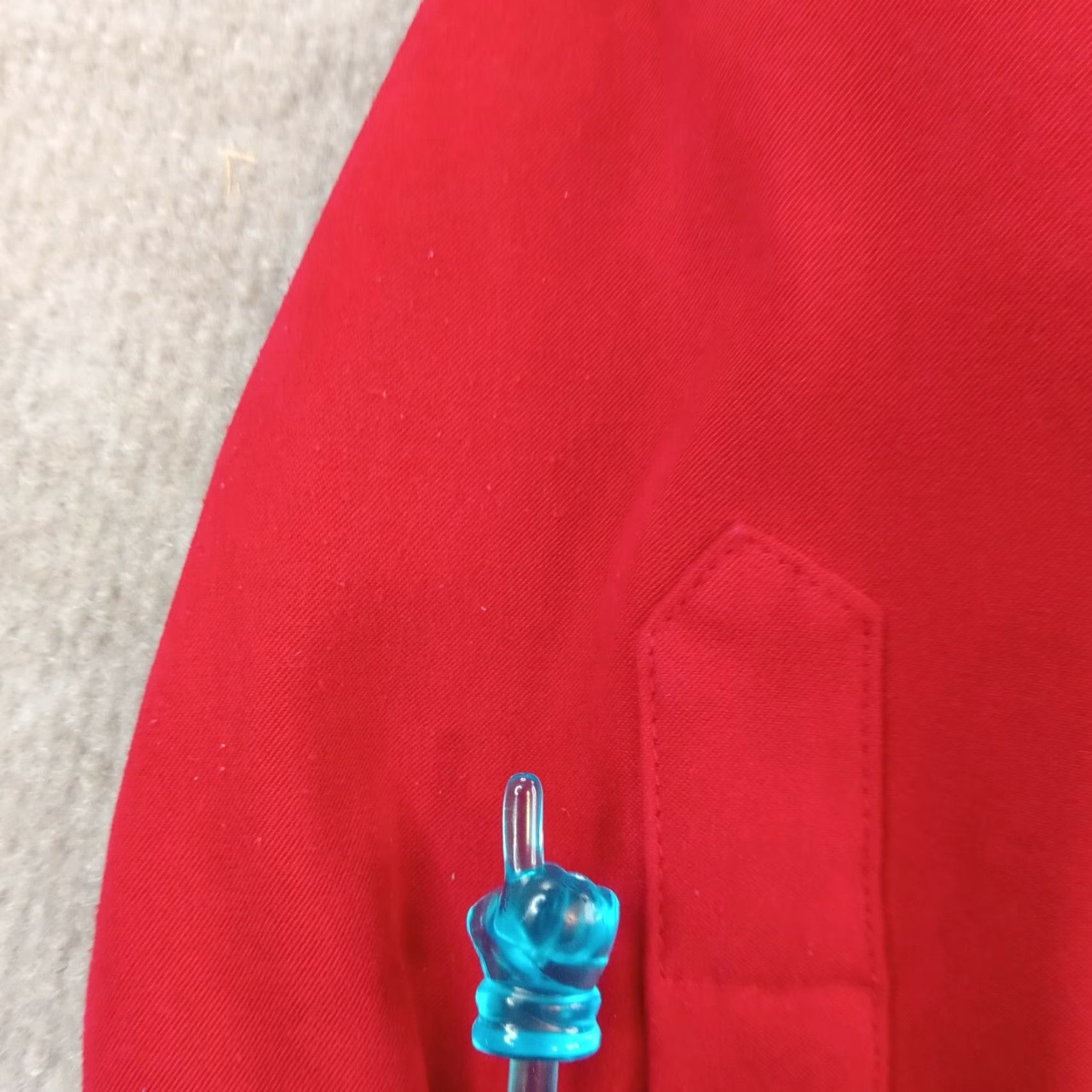 Talbots VINTAGE Talbots Women's Red Long Sleeve Button-Up Stretch Shirt 1X Preppy Size XL / US 12-14 / IT 48-50 - 5 Thumbnail
