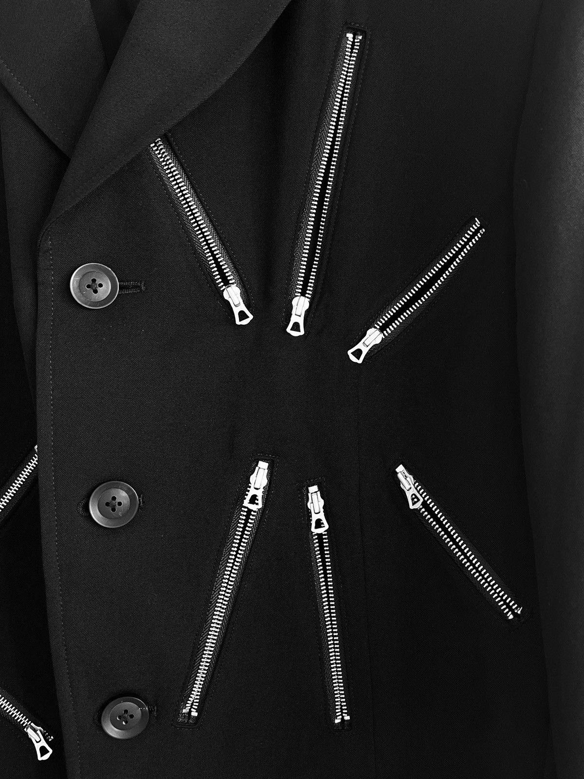 Yohji Yamamoto Yohji Yamamoto Pour Homme - W/Gabardine Fireworks Zip JKT Size US XL / EU 56 / 4 - 5 Thumbnail