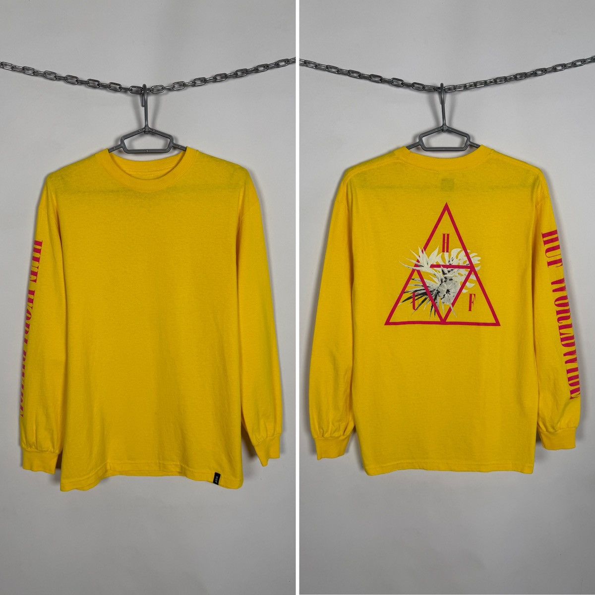 Huf HUF Graphic Long Sleeve T-Shirt Logo Print Skate Size M Size US M / EU 48-50 / 2 - 1 Thumbnail
