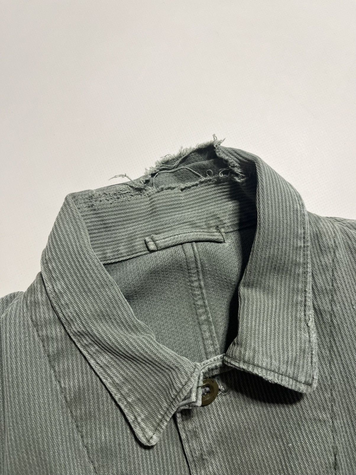 Vintage Vintage 80’s French Workwear Chore Jacket Distressed Grunge Size US L / EU 52-54 / 3 - 5 Thumbnail