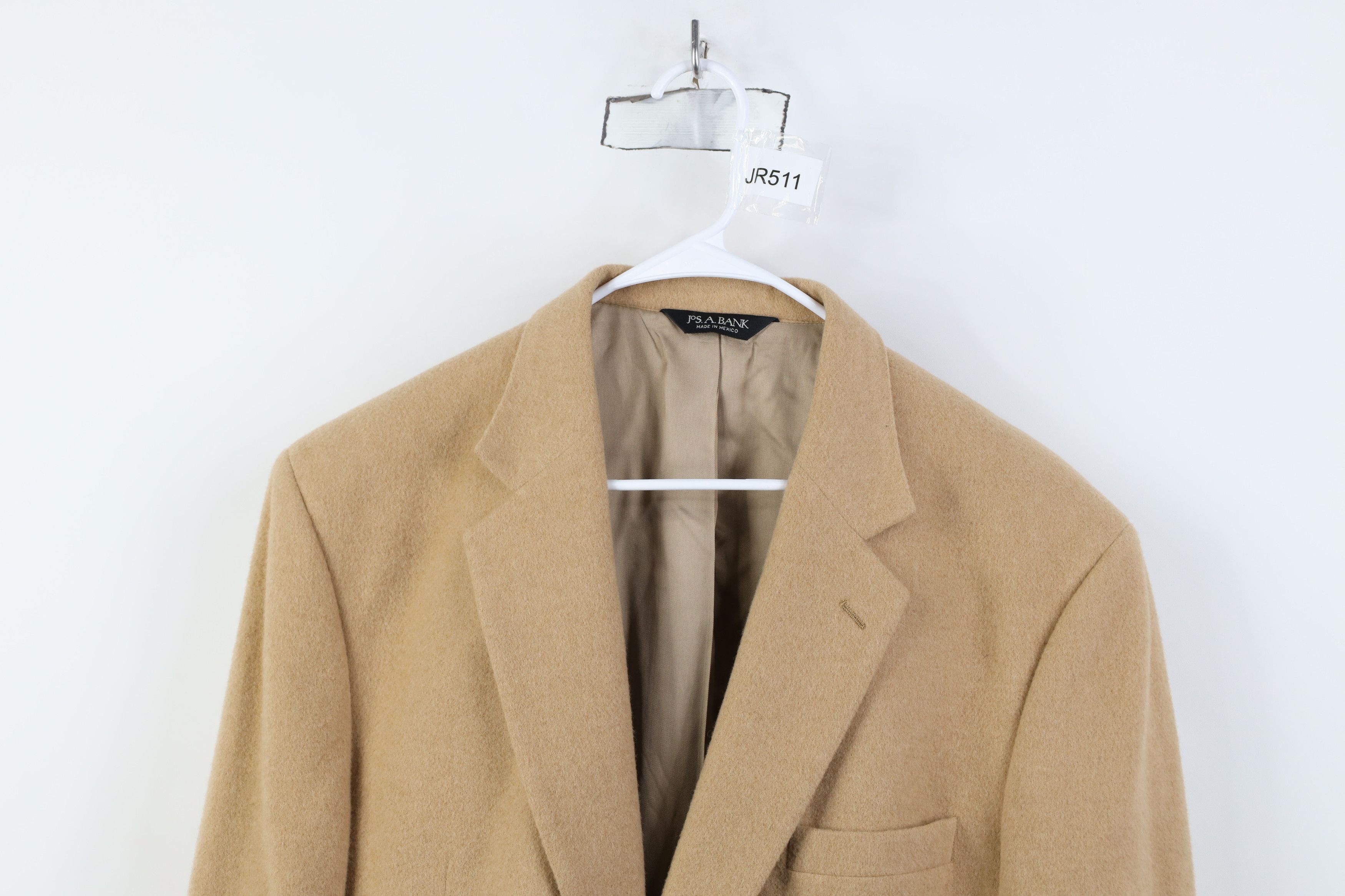 Jos. A. Bank Jos A Bank Camel Hair Suit Coat Blazer Jacket Beige Brown Size US XXL / EU 58 / 5 - 2 Thumbnail