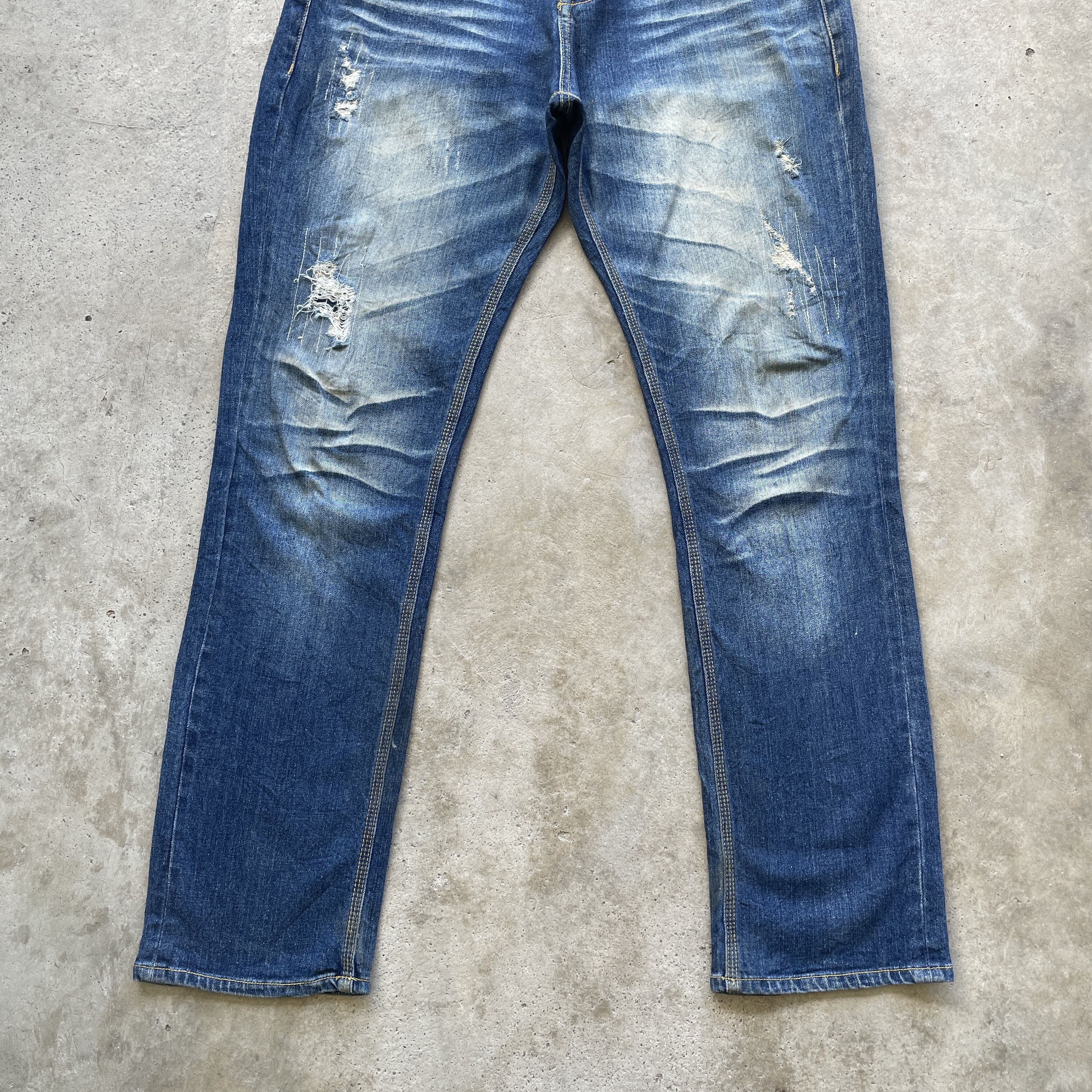 Japanese Brand × Jean W34 VINTAGE JAPANESE FADED JEANS DENIM DISTRESSED PANTS Size US 34 / EU 50 - 4 Thumbnail