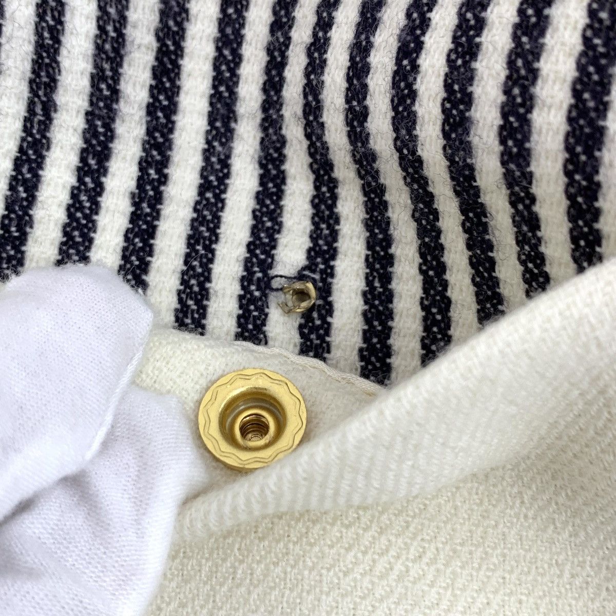 Celine Celine Colorblocked Striped Wool Casual Skirt Size 24" / US 00 / IT 34 - 5 Thumbnail