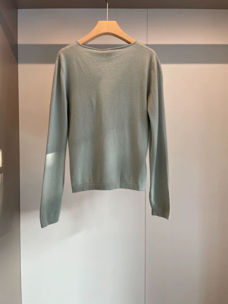 Loro Piana LORO PIANA Soybean sauce green cashmere sweater Size M / US 6-8 / IT 42-44 - 2 Thumbnail