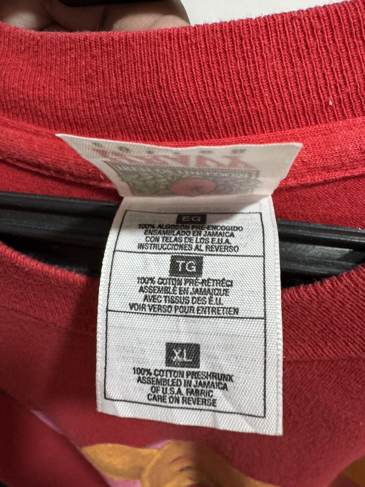 Other POOH VINTAGE PIECE RED TSHIRT SINGLE DINGLE STITCH Size US XL / EU 56 / 4 - 7 Thumbnail