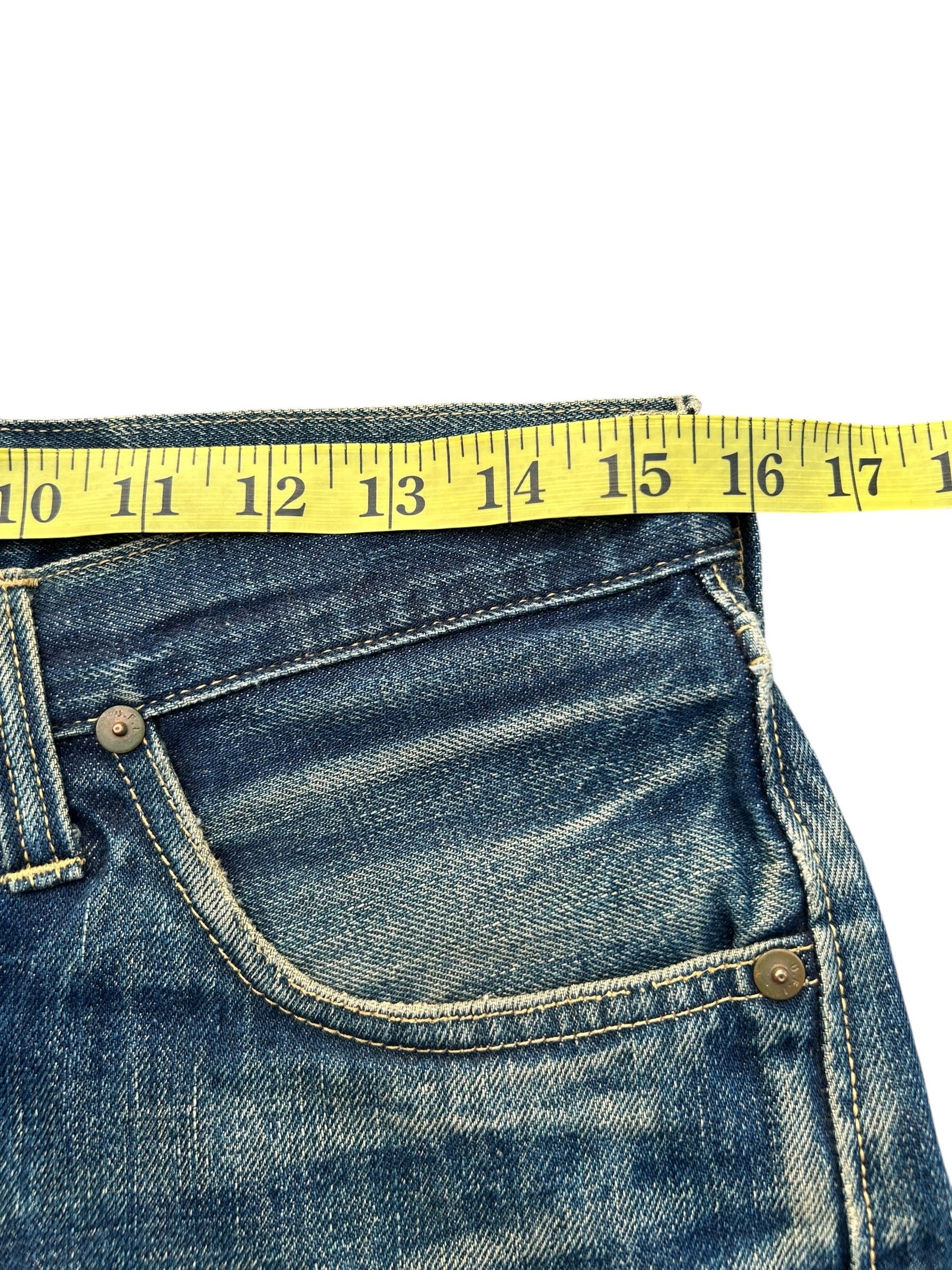 Avirex × Kapital × Vintage Vintage Avirex Selvedge Button 13star Distressed Denim Jeans Size US 31 - 17 Thumbnail