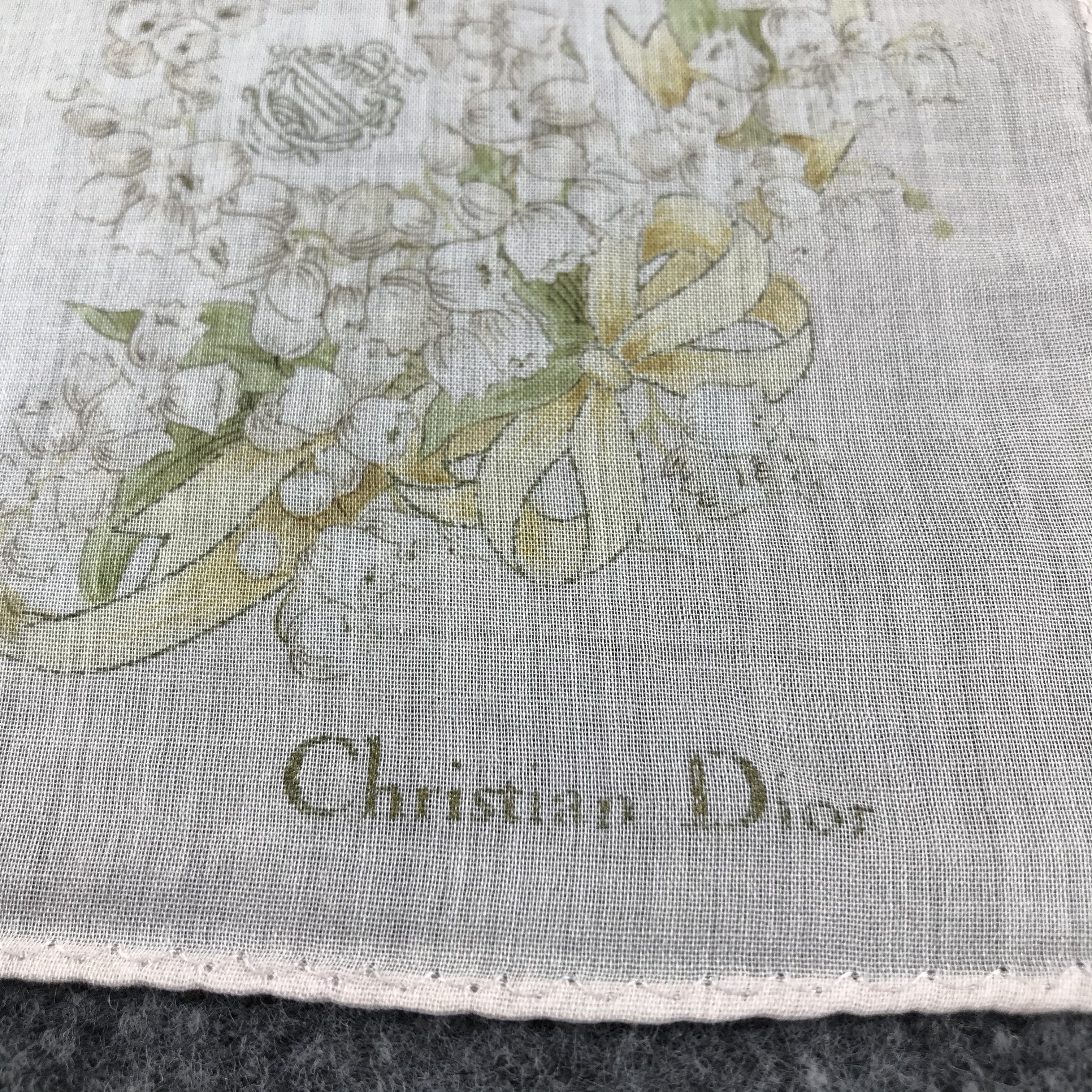 Christian Dior Monsieur Christian Dior Handkerchief Neckerchief Bandana H295 Size ONE SIZE - 4 Thumbnail