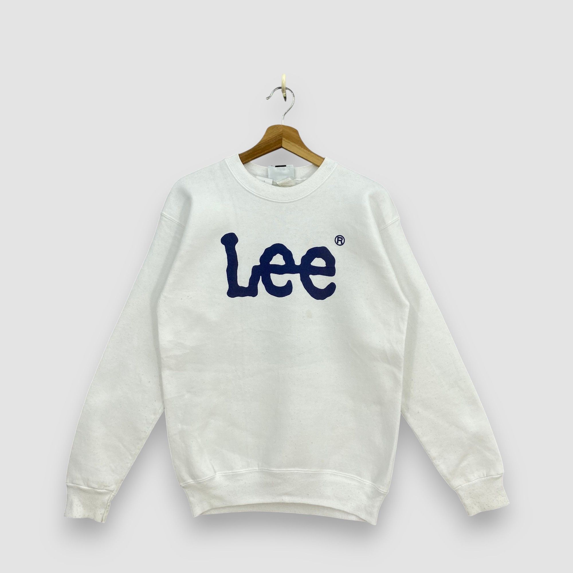 Lee Vintage 90s Lee Spellout Sweater Pullover Sweatshirt Jumper Size S / US 4 / IT 40 - 1 Thumbnail