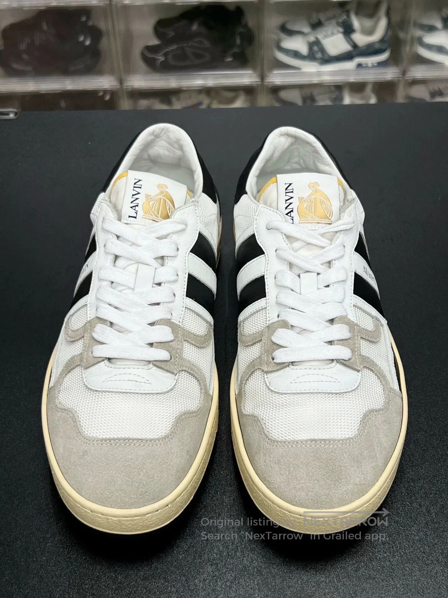 Lanvin lanvin clay low-top sneakers black and white. Size US 10 / EU 43 - 2 Thumbnail