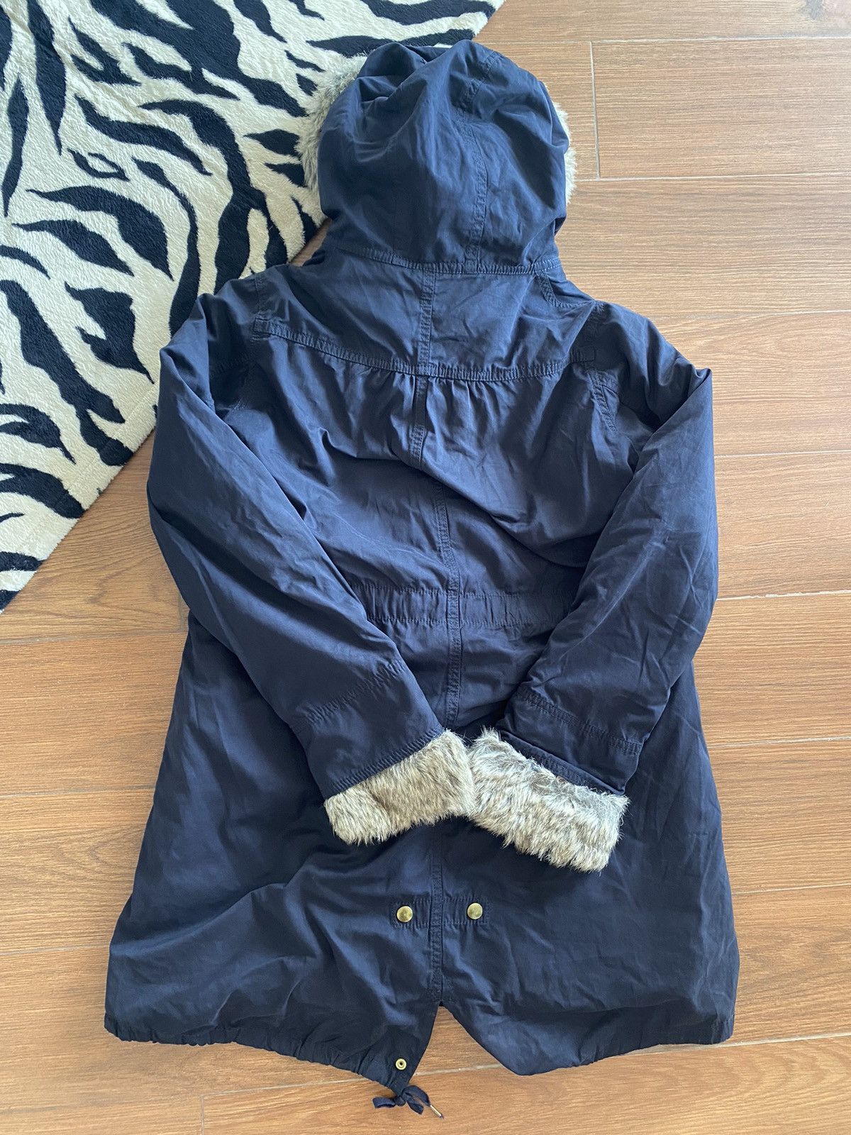 If Six Was Nine × Japanese Brand × Le Grande Bleu (L.G.B.) Back number fur jacket puffer IfSixWasNine L.G.B Style Size US L / EU 52-54 / 3 - 10 Thumbnail